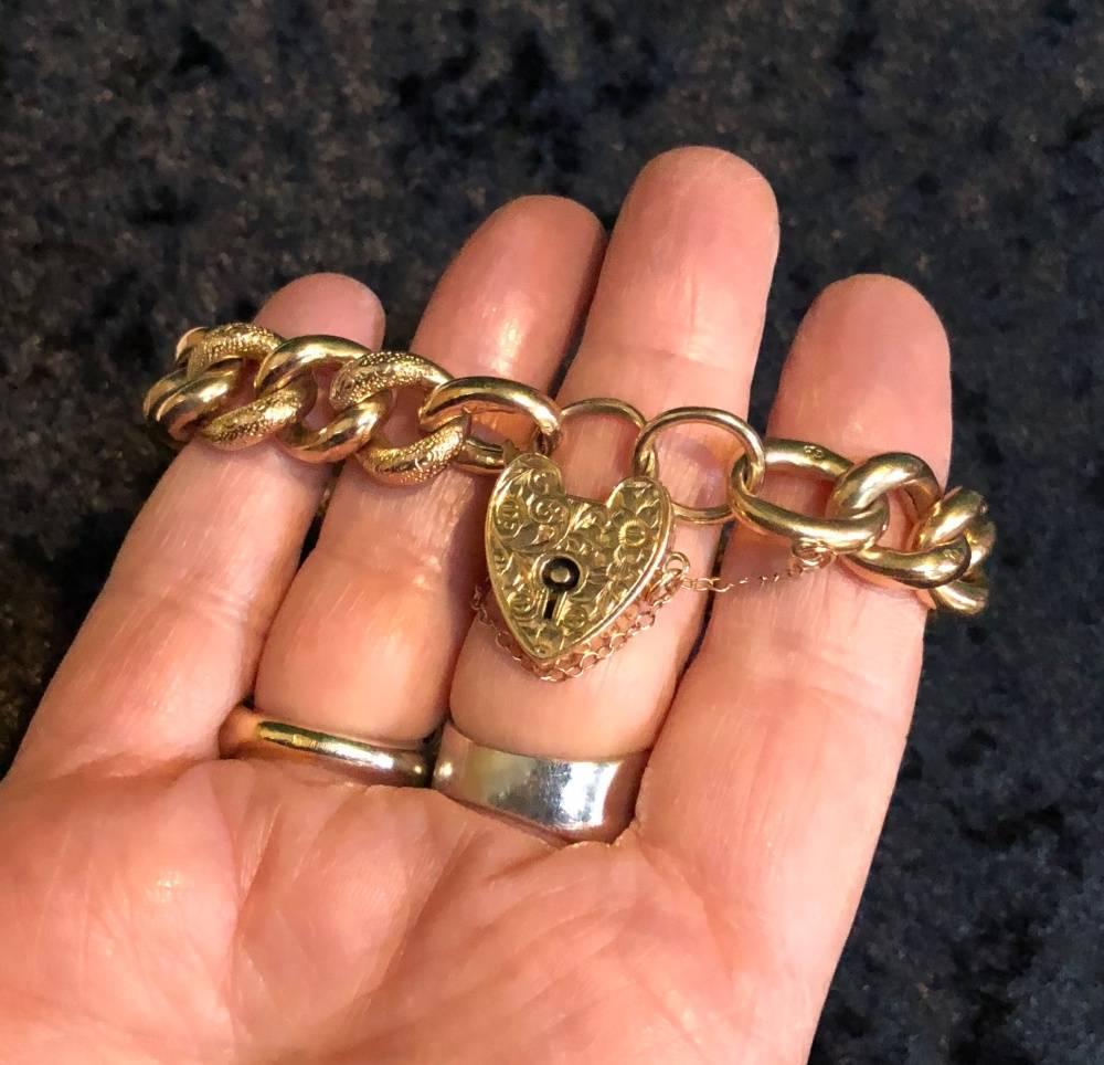 Victorian 9 Carat Rose Gold Bracelet For Sale 5