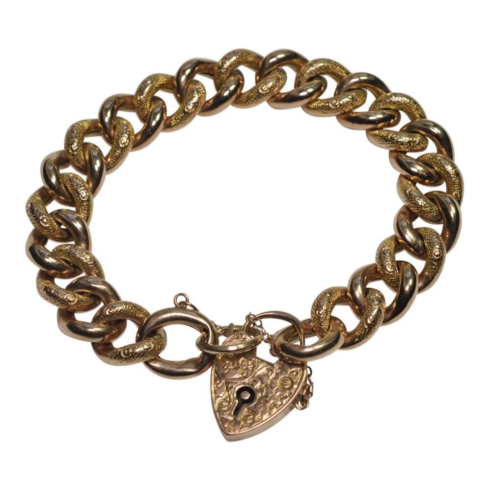 Victorian 9 Carat Rose Gold Bracelet For Sale