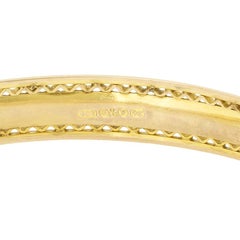 Victorian 9ct Rose Slave Bangle, c.1880s