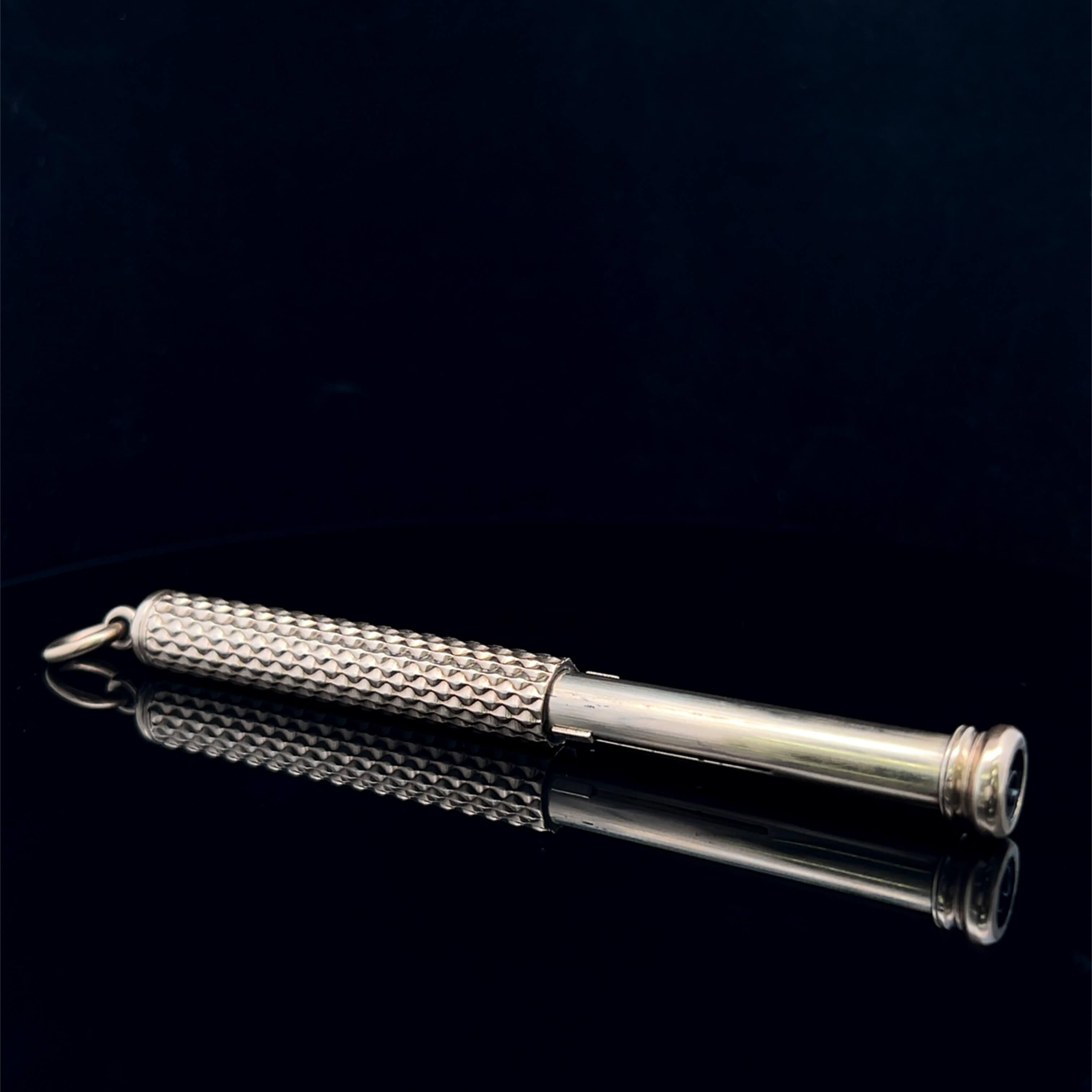 Victorian 9k Calligraphy Pen and Pencil  Circa 1830-40s en vente 2