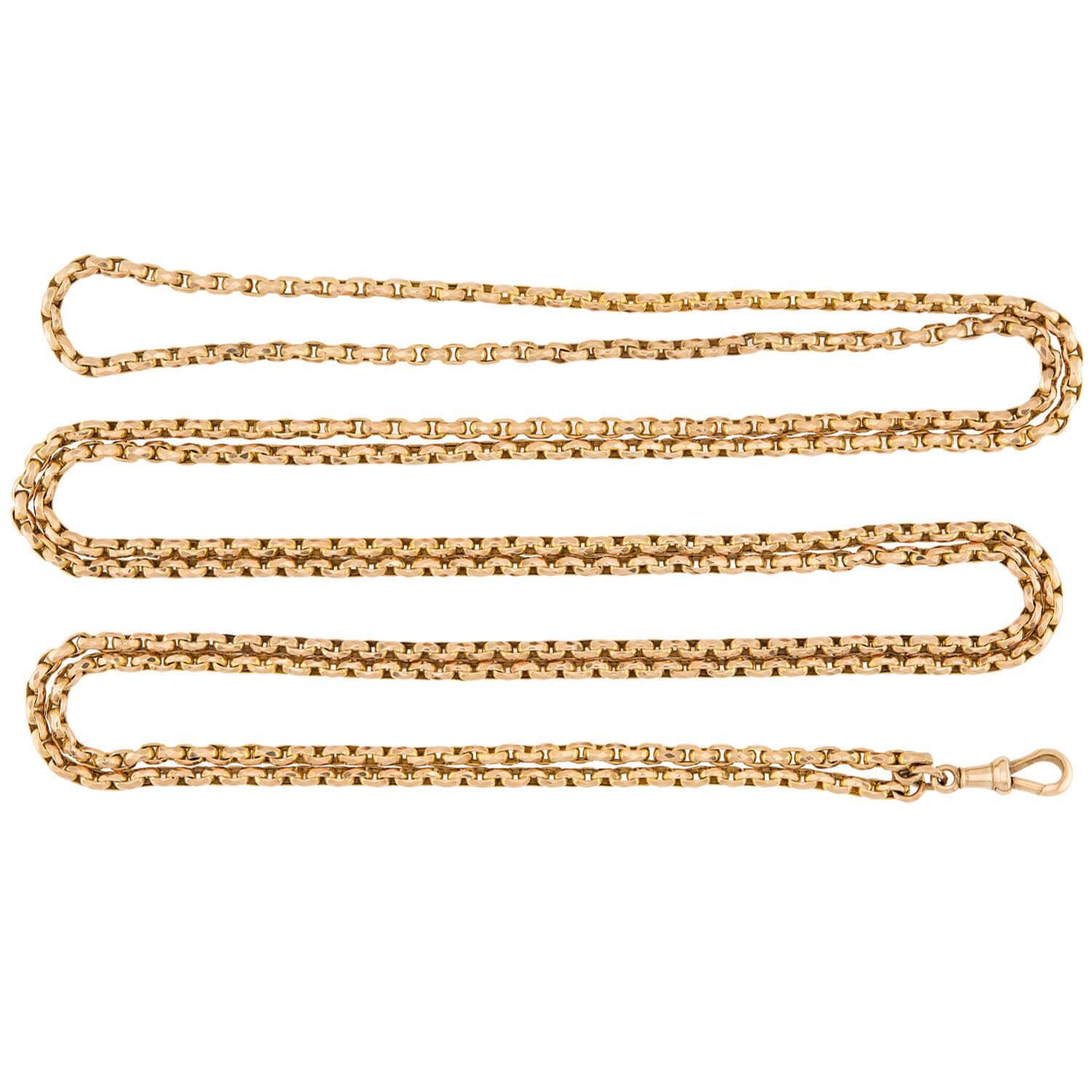 Collier victorien à chaîne de montre en 9k 58.5