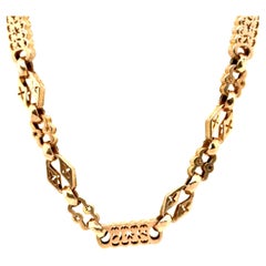 Chaîne Victorienne en Or Jaune 9K Gravé Antique Vintage Original 1860
s