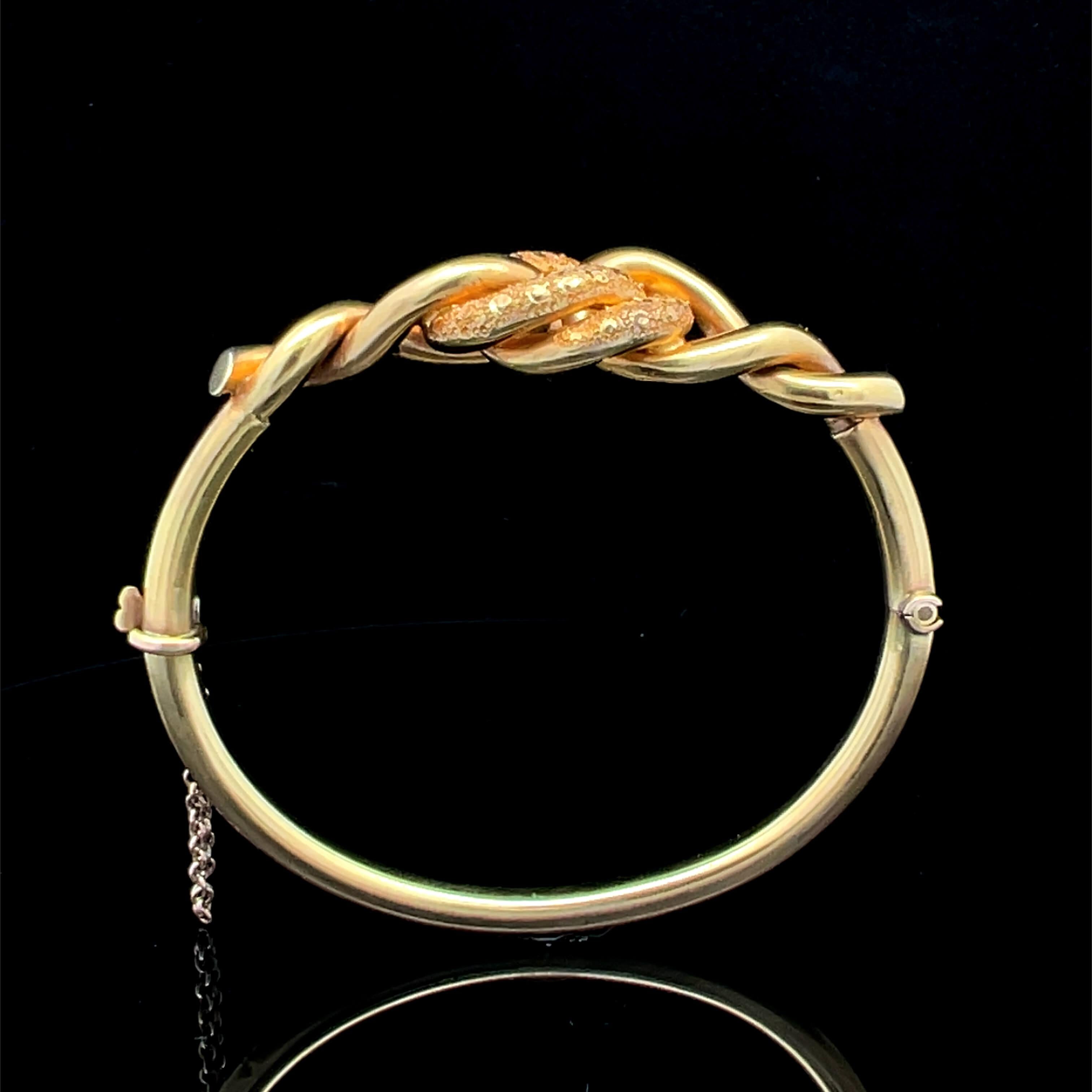 Bracelet victorien en or jaune 9k 