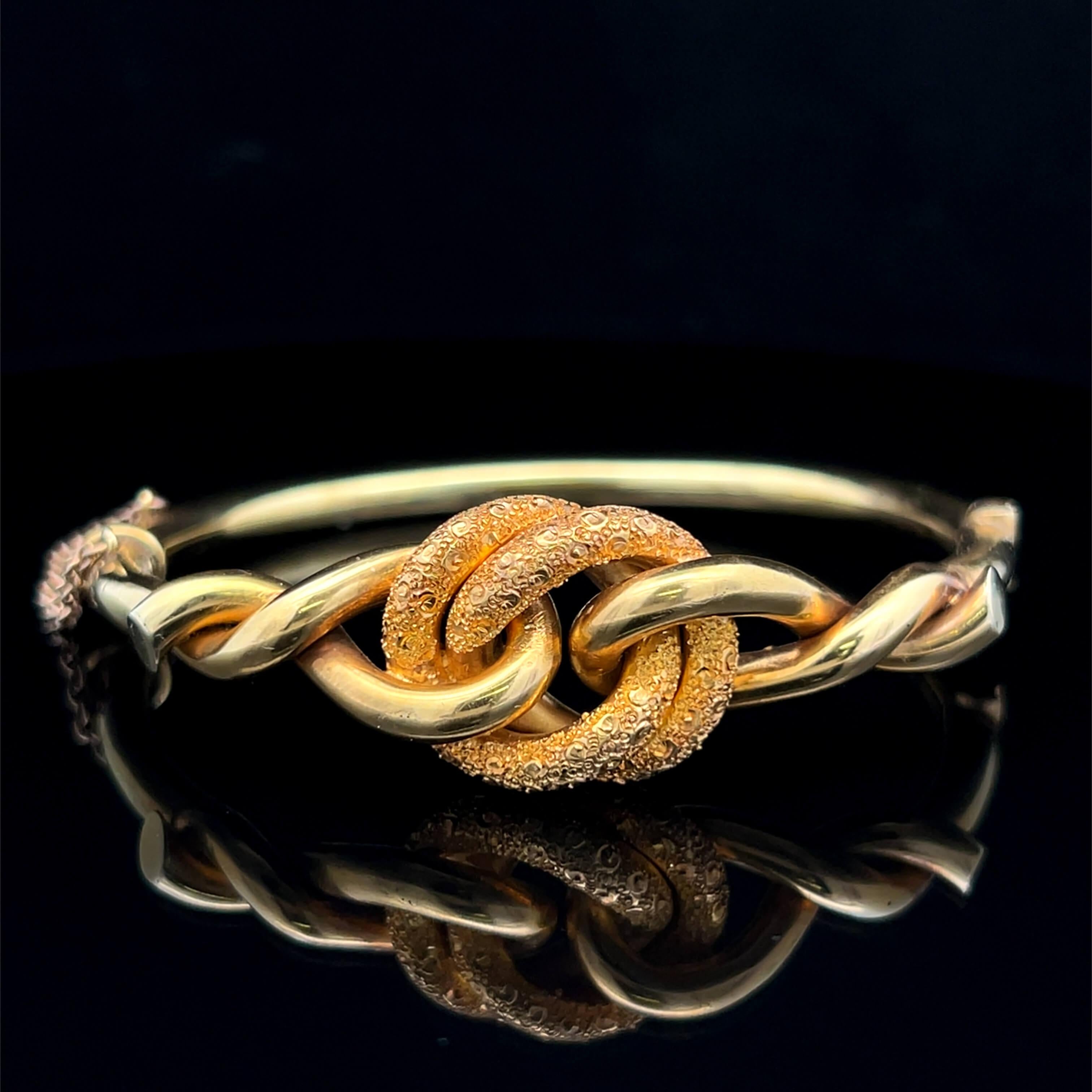 Bracelet victorien en or jaune 9k 