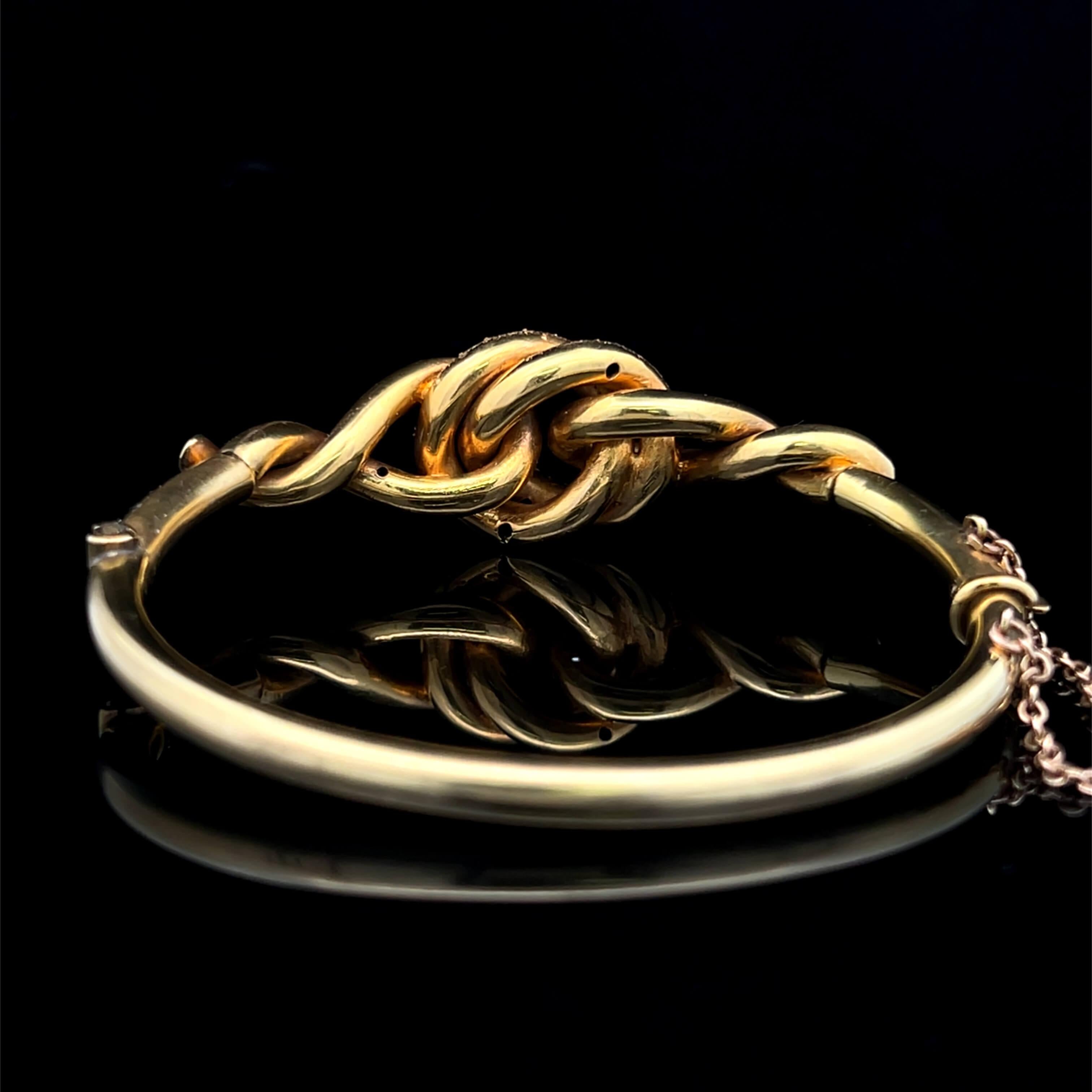 Bracelet victorien en or jaune 9k 