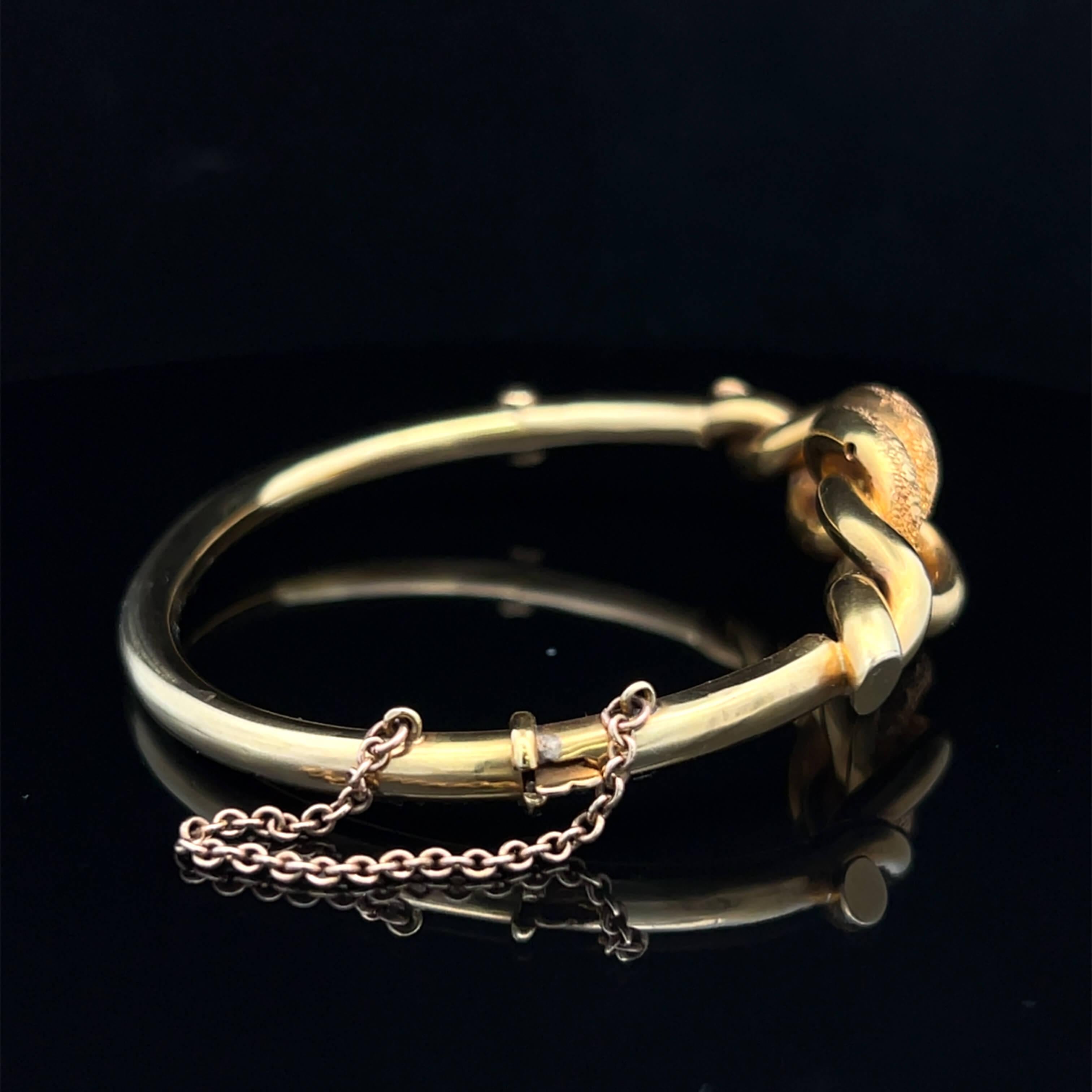 Bracelet victorien en or jaune 9k 