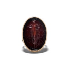 Victorian 9kt Gold Ring with Georgian Intaglio Victorian 9kt Gold Ring with Georgian Intaglio
