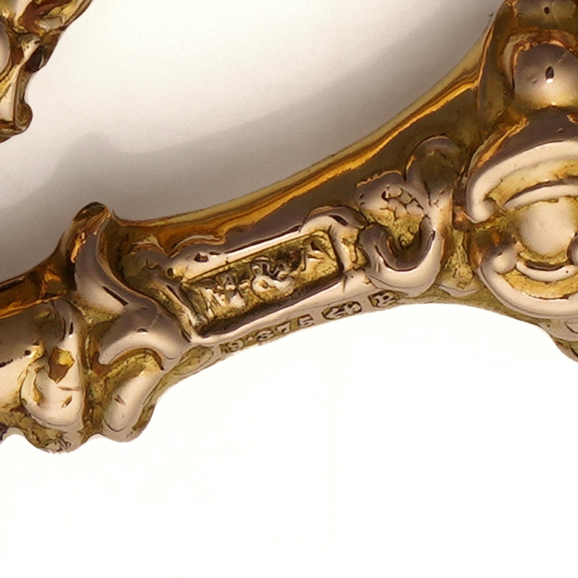 Victorian 9k gold scissors For Sale 5