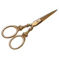 Victorian 9k gold scissors
