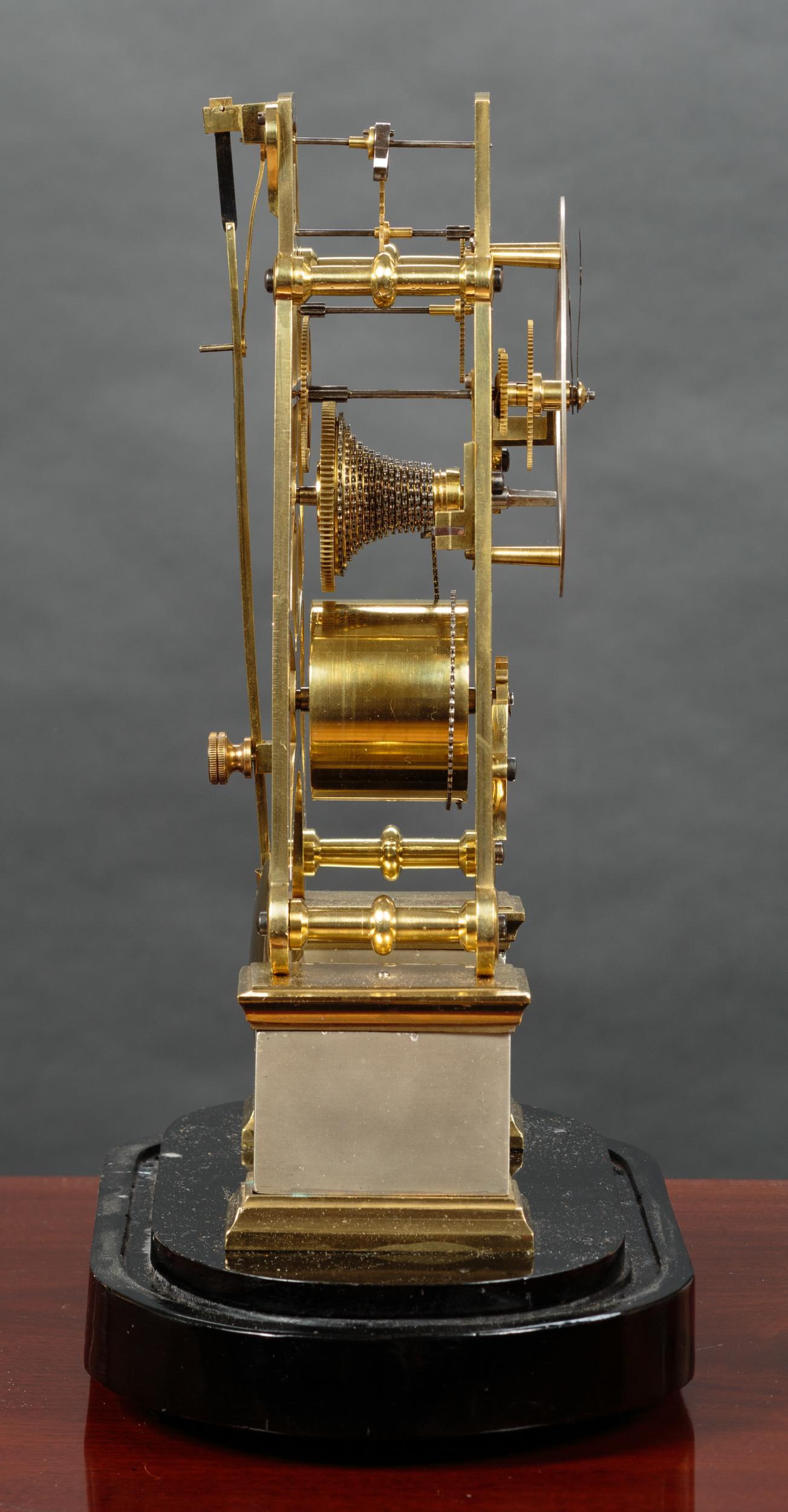 Vittoriano Victorian 'A' framed Skeleton Clock