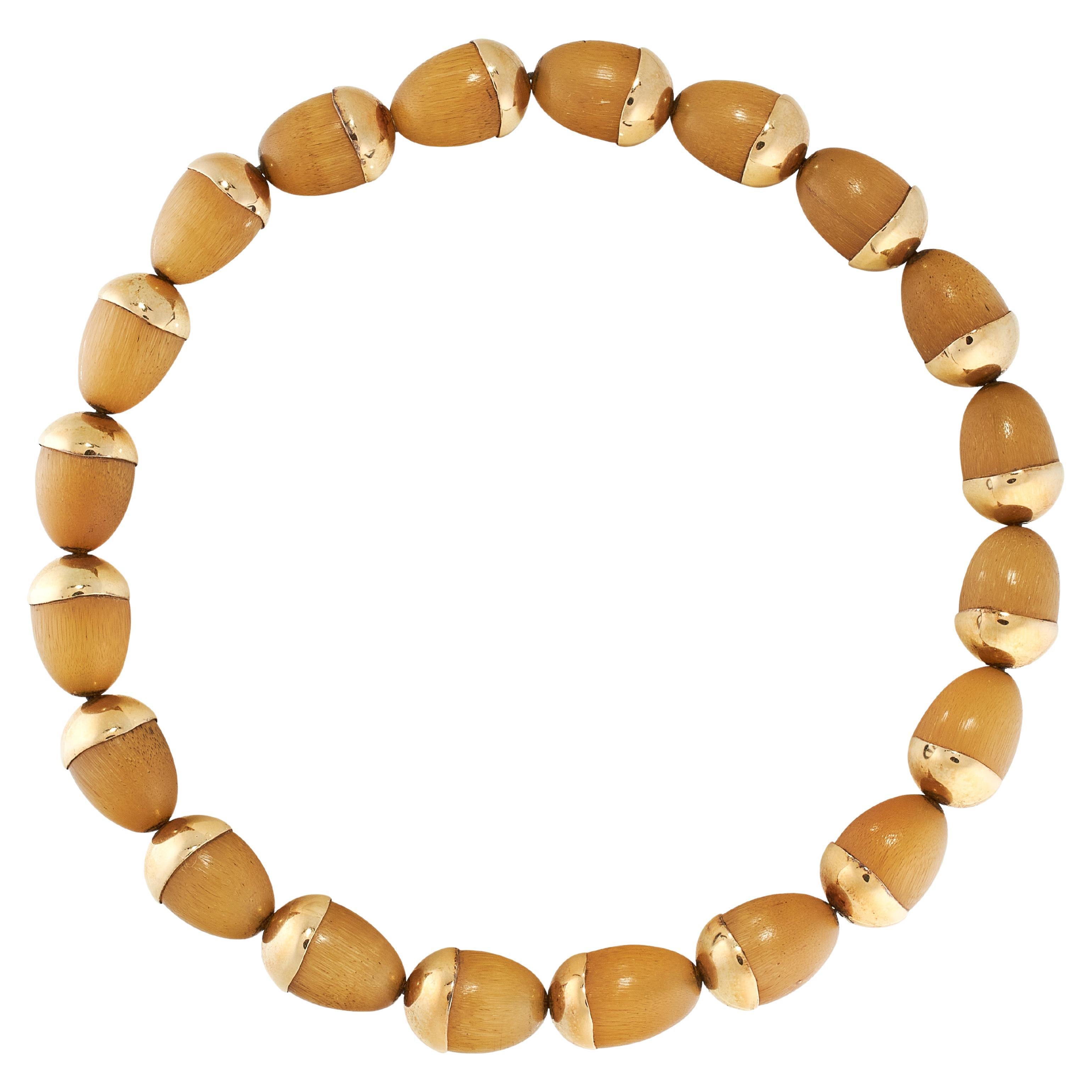 Victorian "Acorn" bead necklace