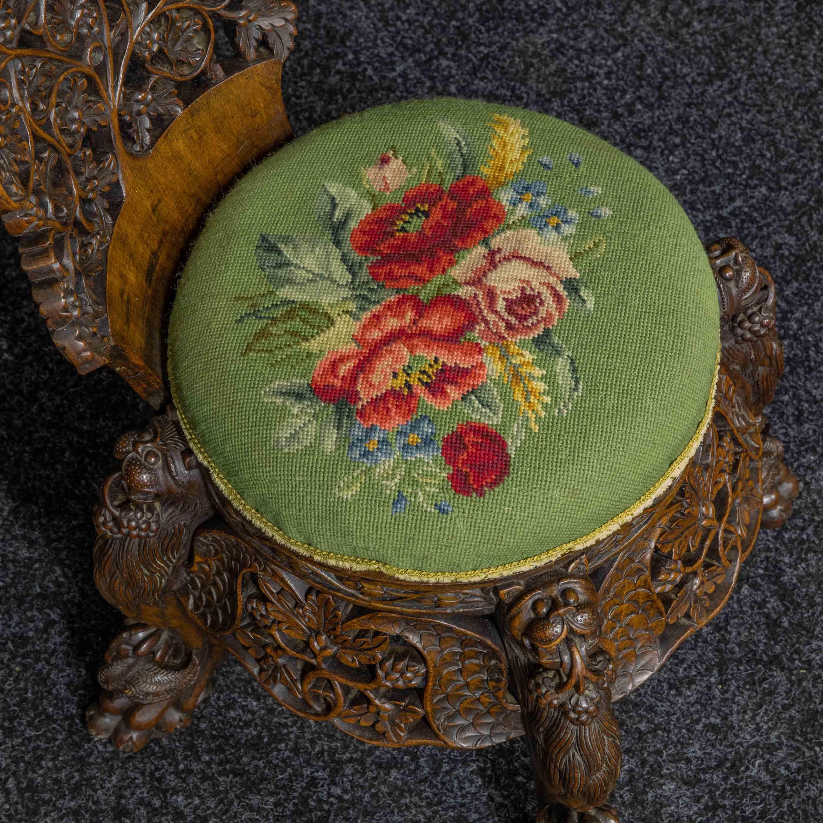 XIXe siècle Fauteuil réglable victorien