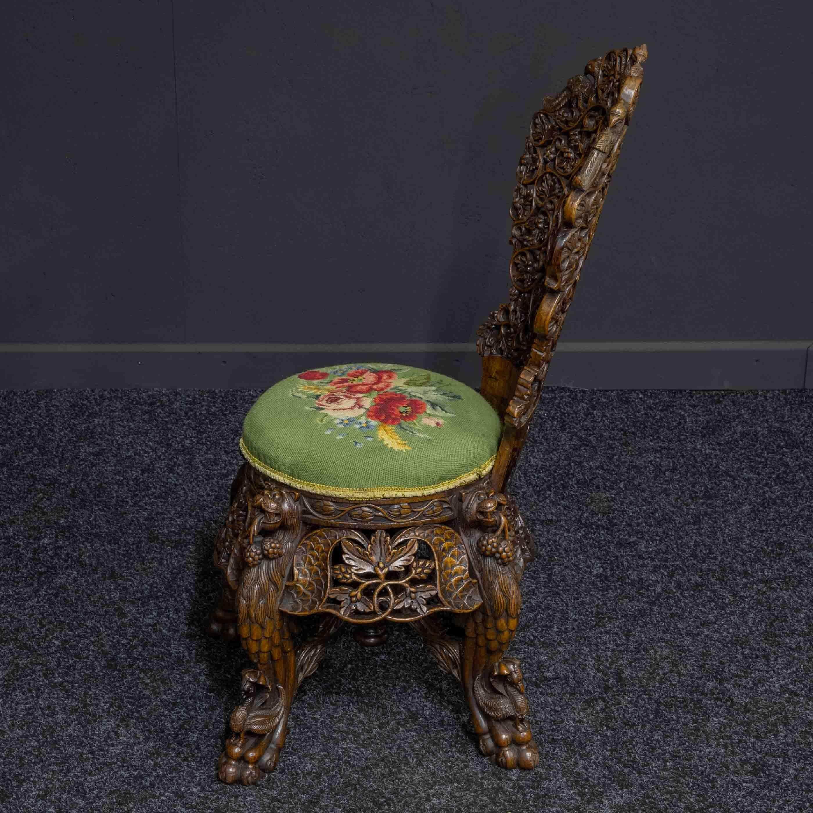 Bois de feuillus Fauteuil réglable victorien