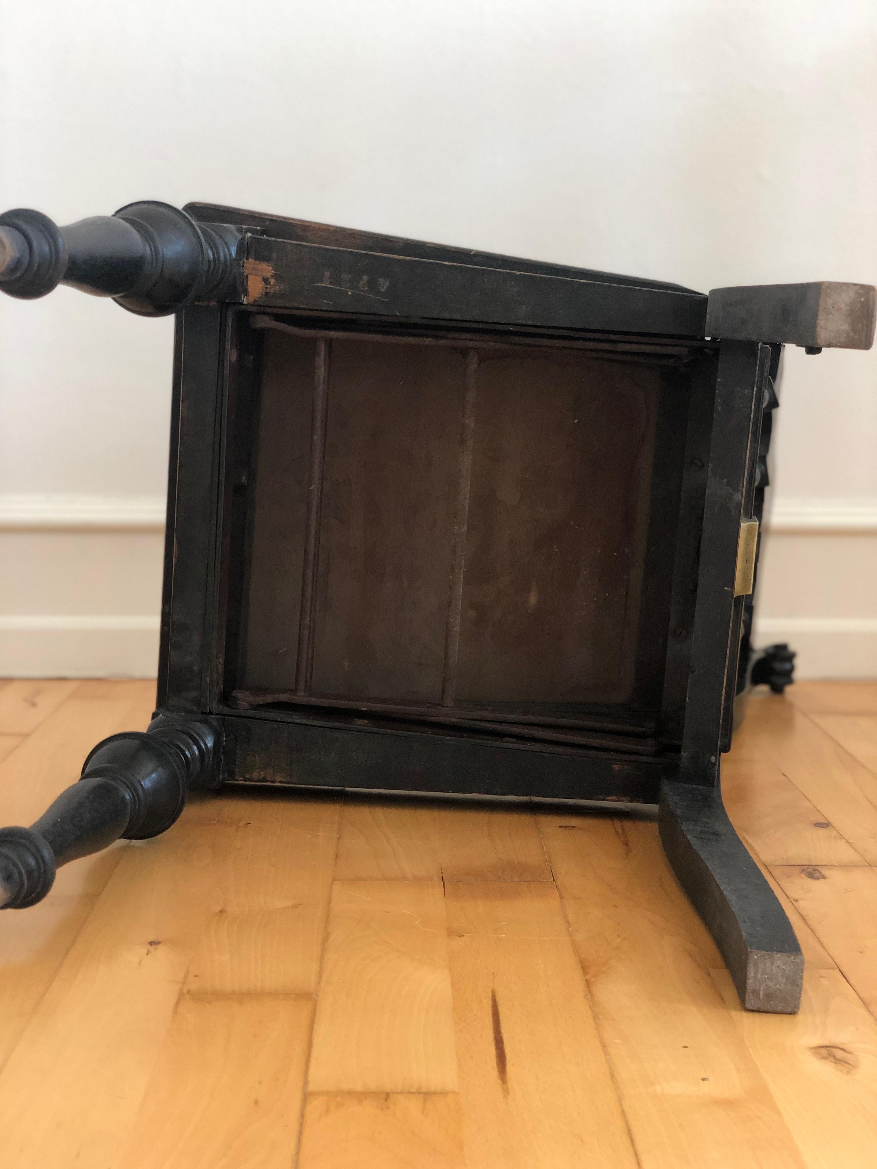 Victorian Adjustable Music Chair Beethoven 1900 For Sale 6