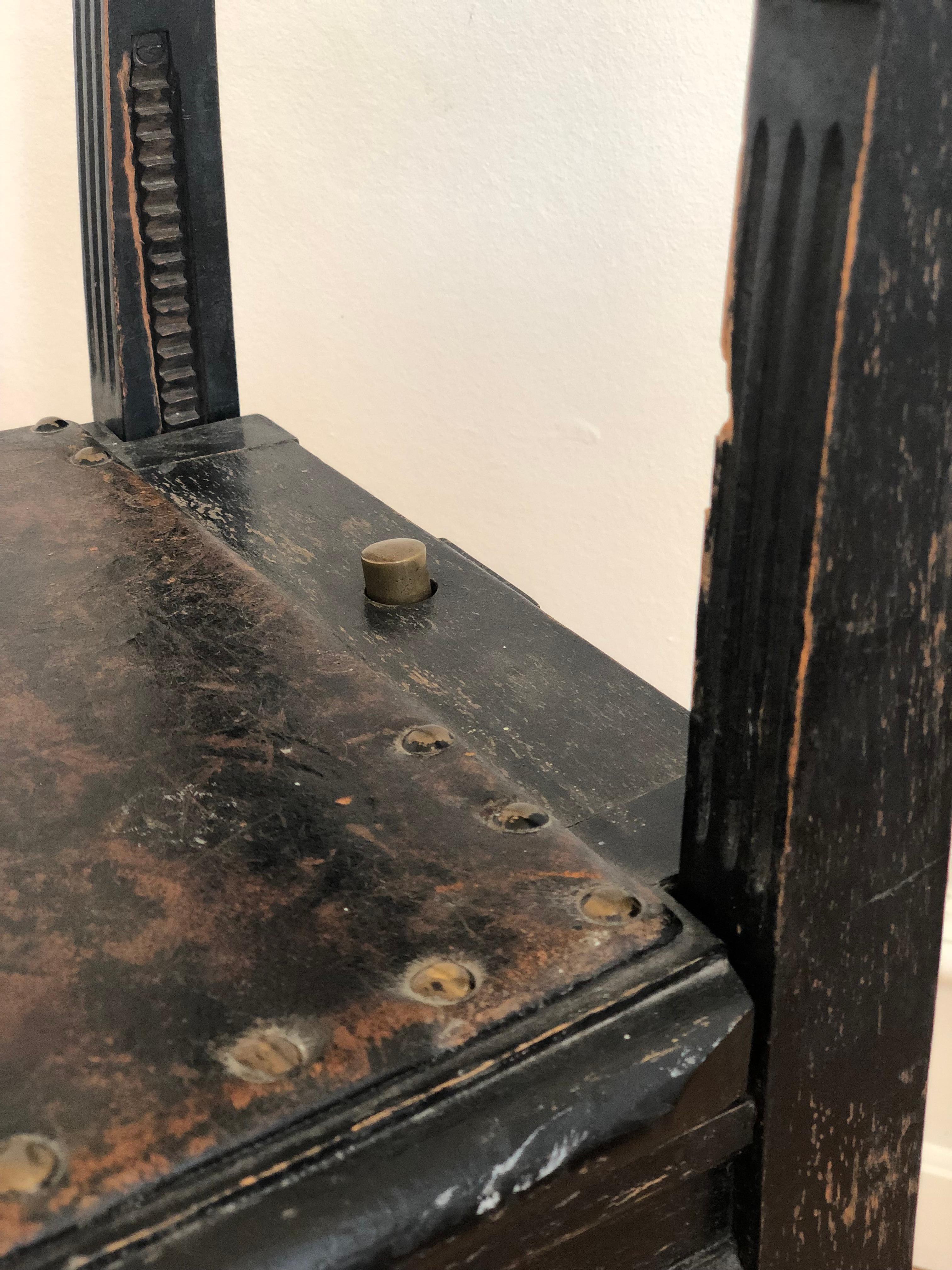Brass Victorian Adjustable Music Chair Beethoven 1900 For Sale