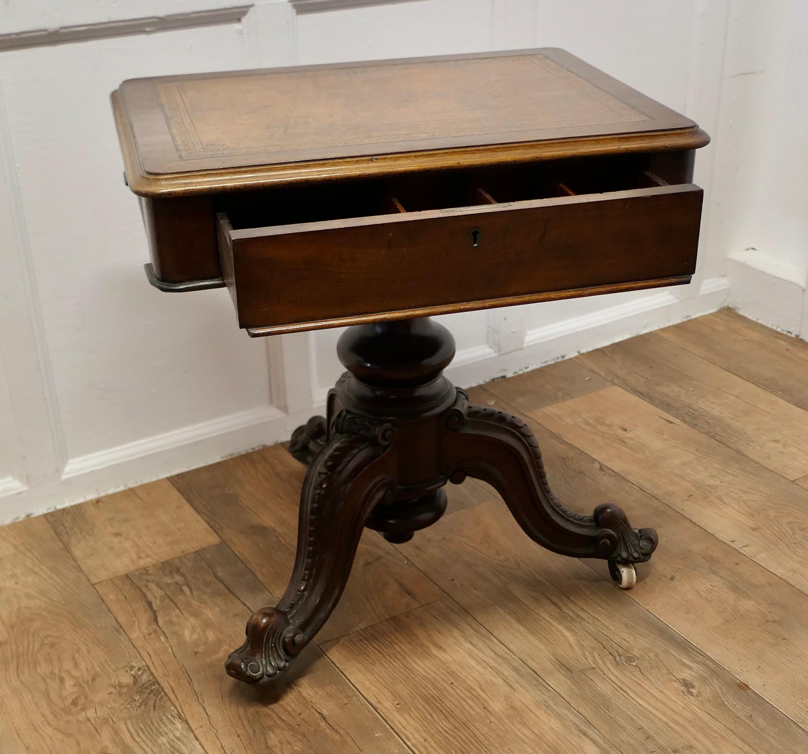 Victorian Adjustable Writing Table  This is a rare piece and a very useful desk For Sale 2