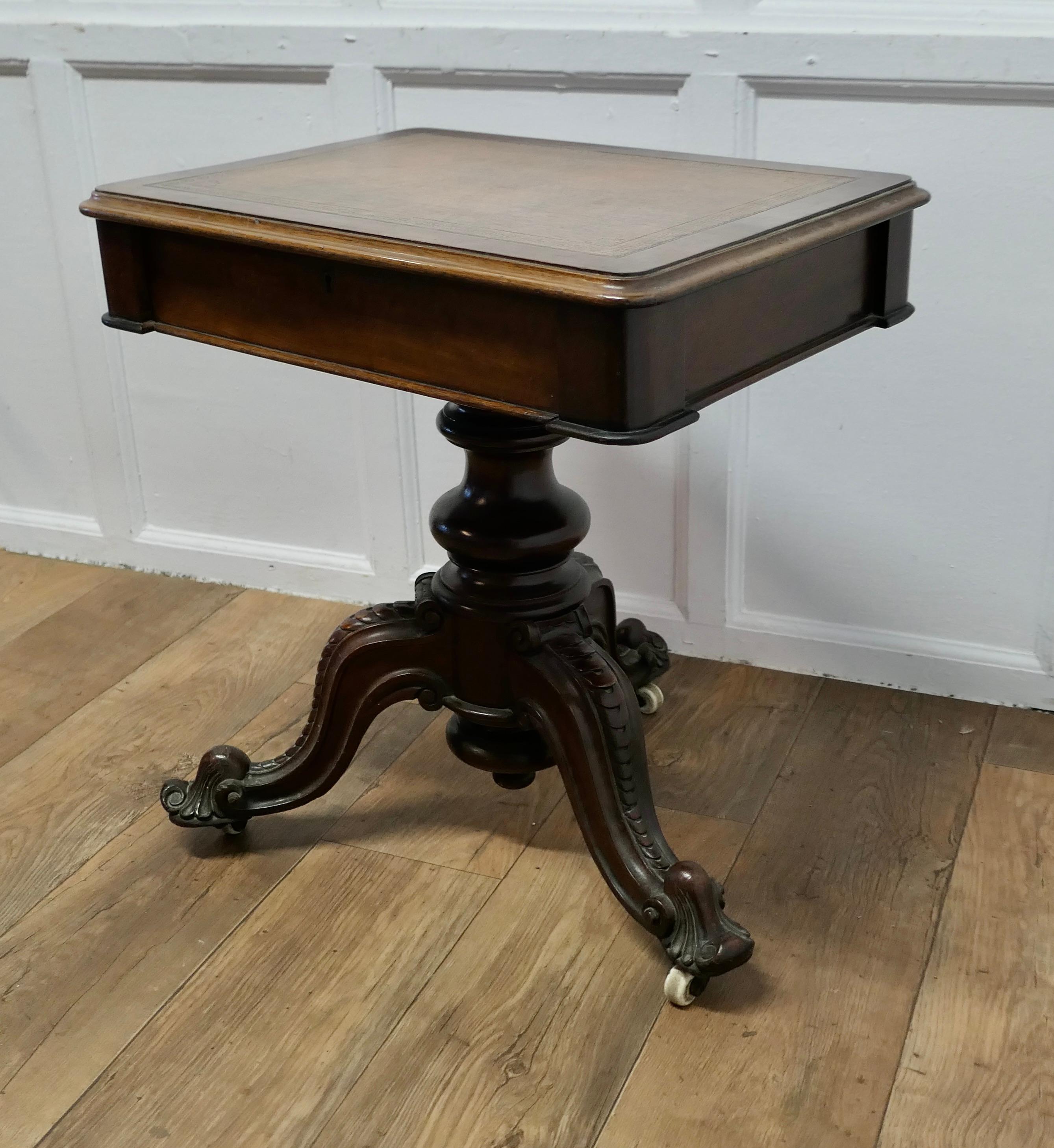 Victorian Adjustable Writing Table  This is a rare piece and a very useful desk For Sale 3