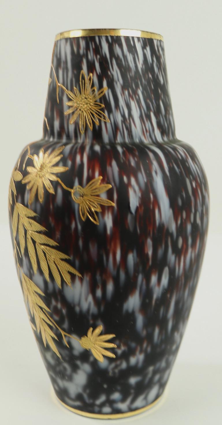 Victorian Aesthetic Movement Bohemian Art Glass Vase 1