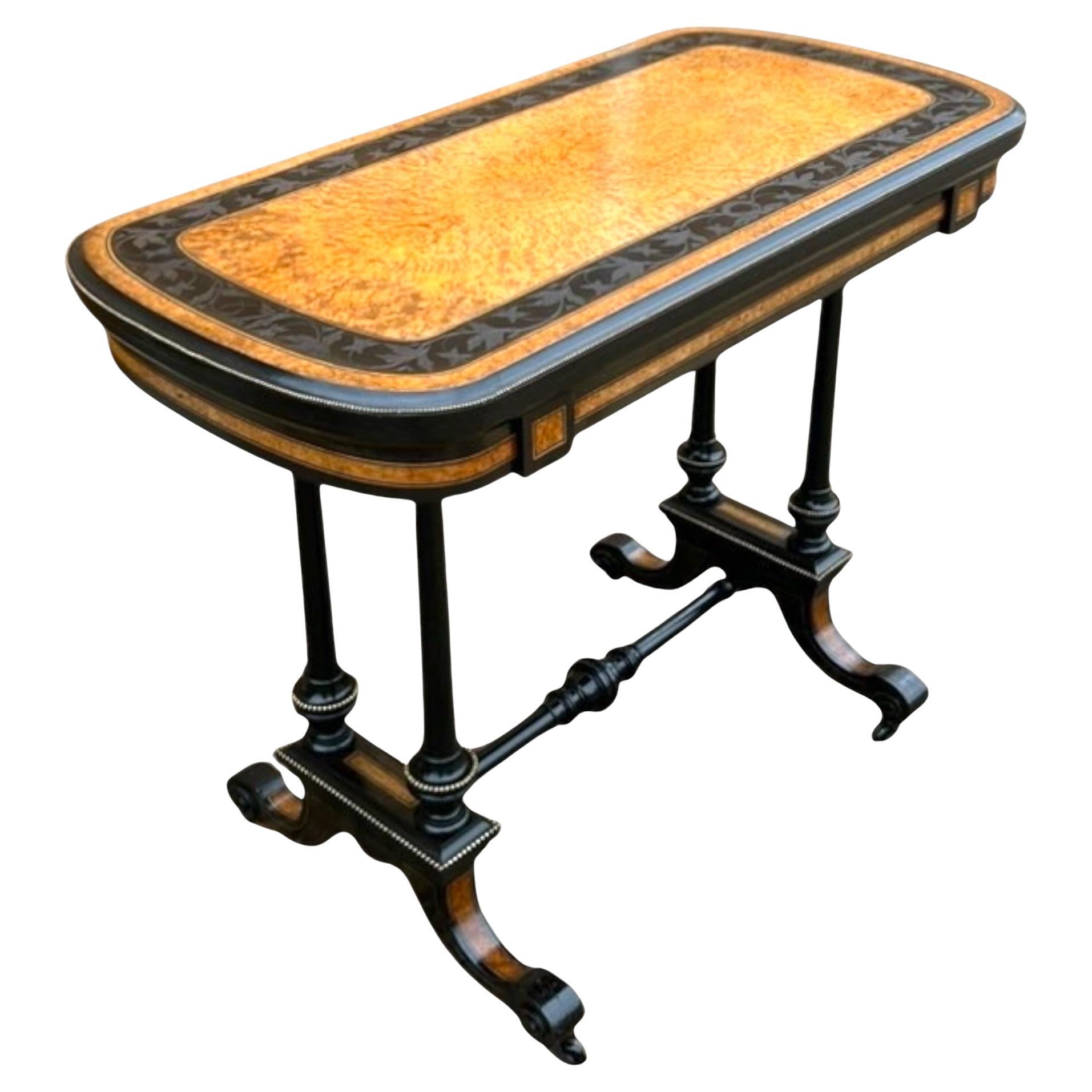 Victorian Aesthetic Movement Card Table