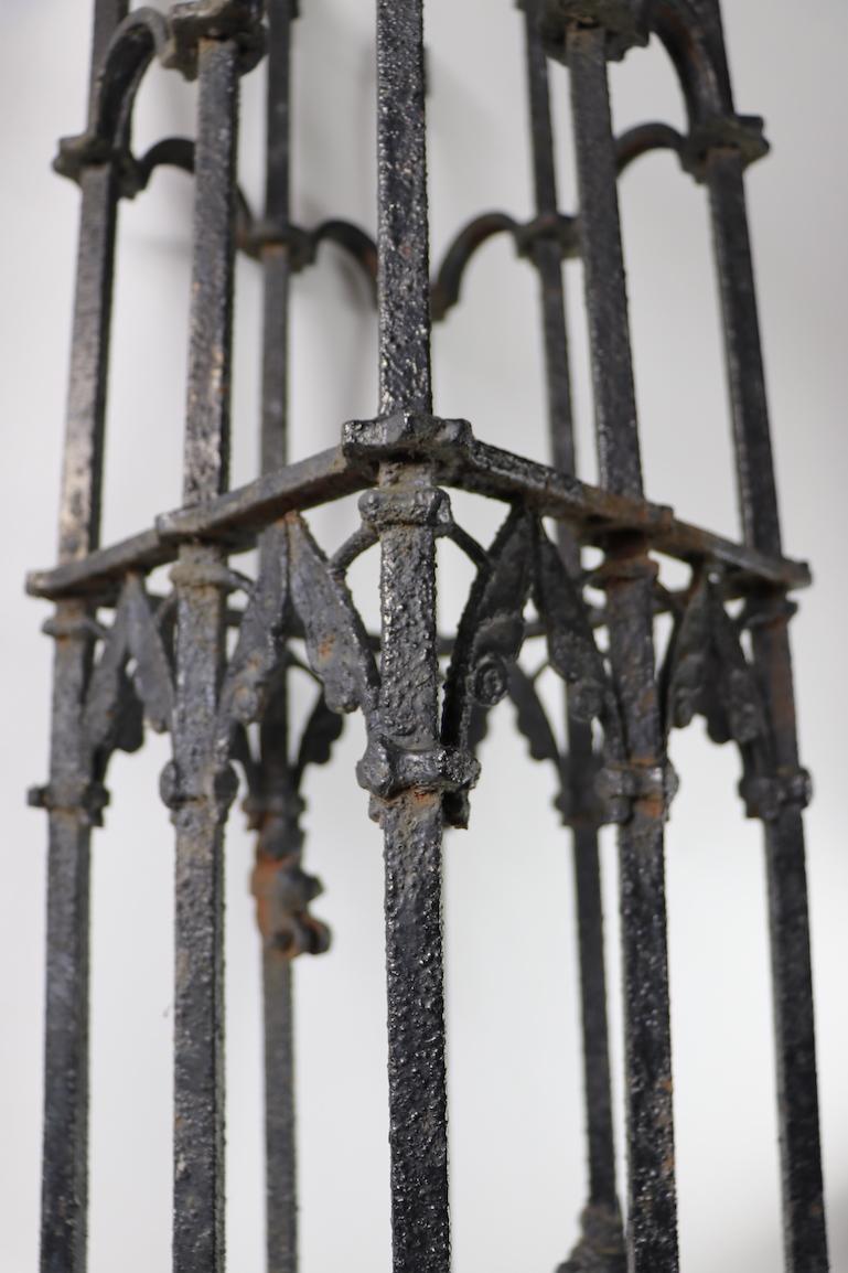  Victorian Aesthetic Movement Cast Iron Fence Post 4