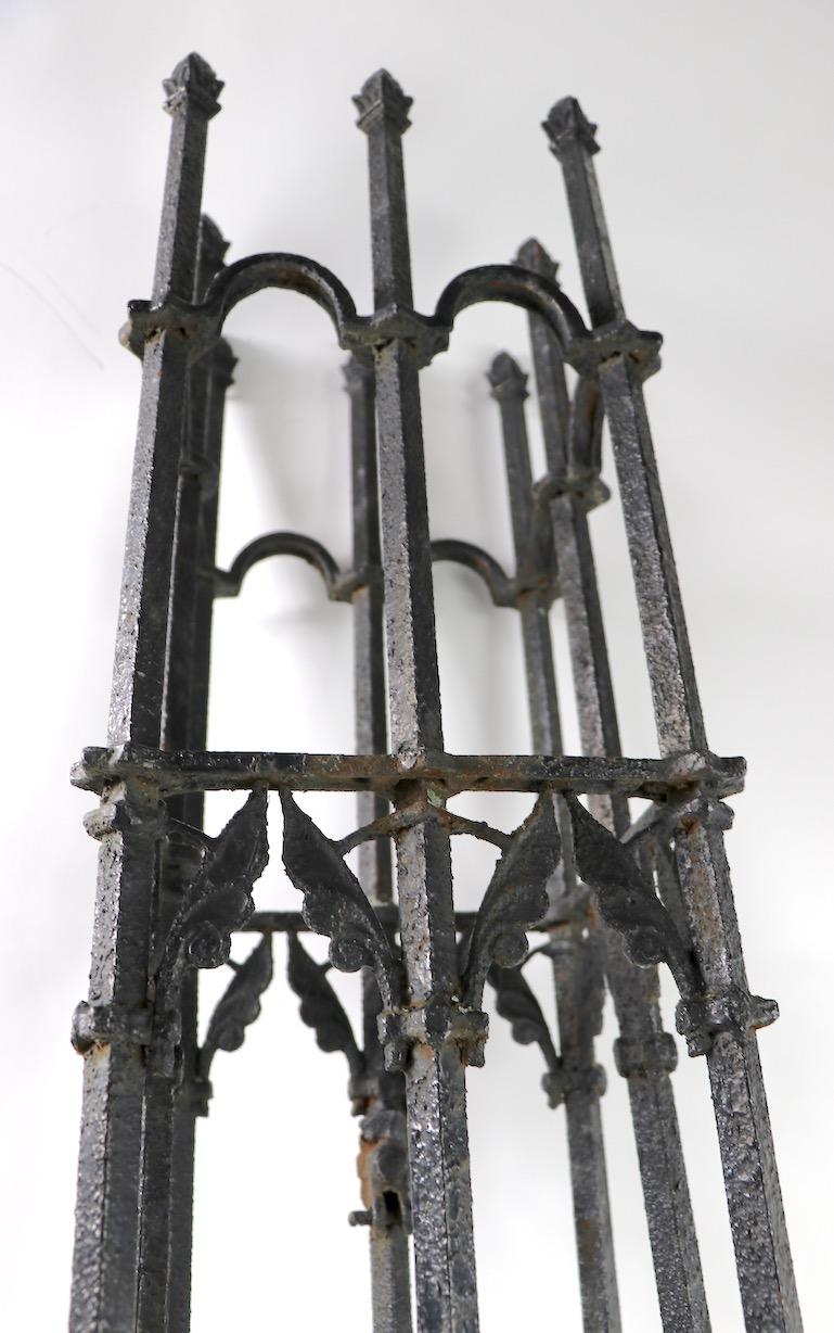  Victorian Aesthetic Movement Cast Iron Fence Post 5