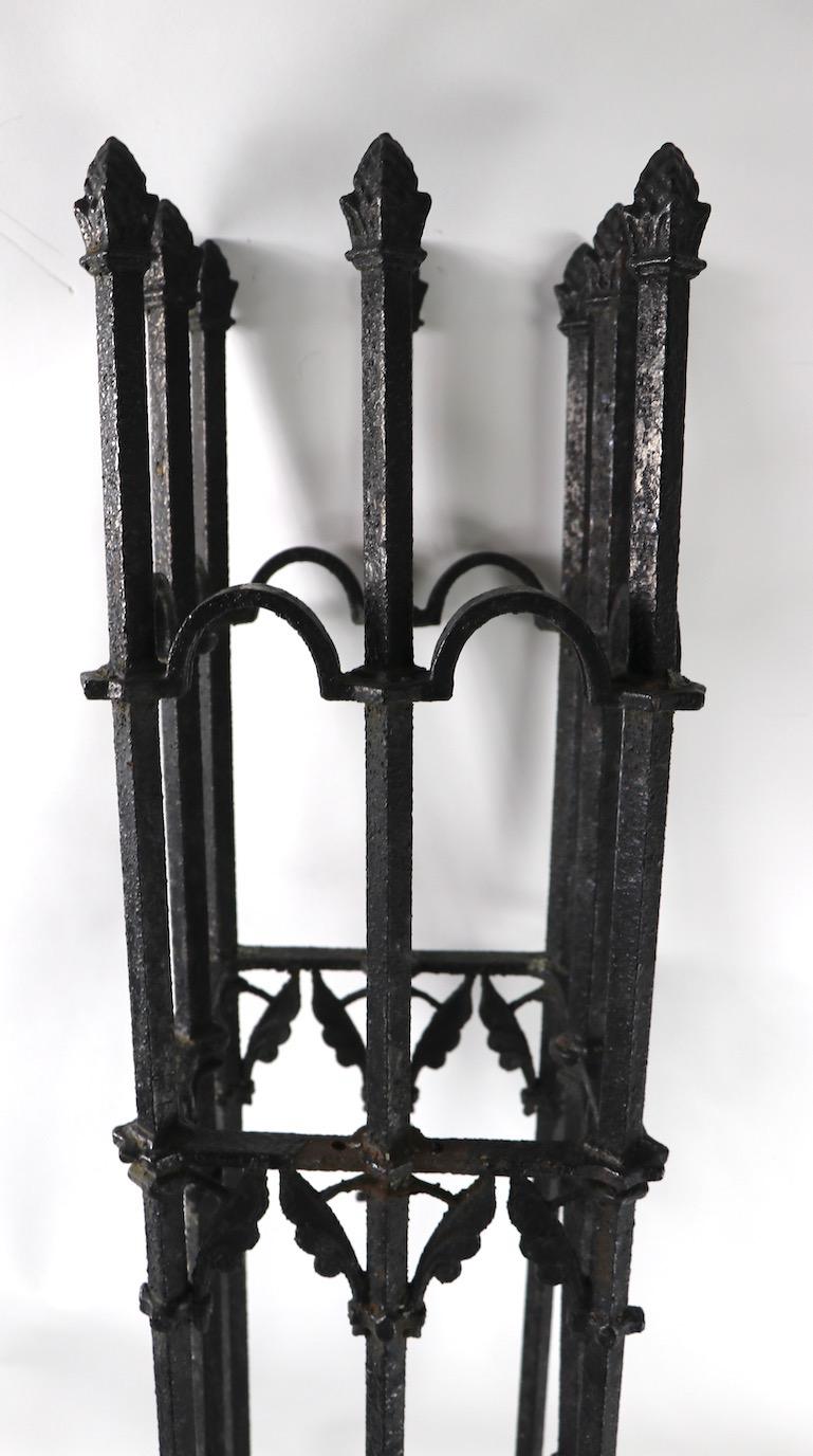  Victorian Aesthetic Movement Cast Iron Fence Post 1