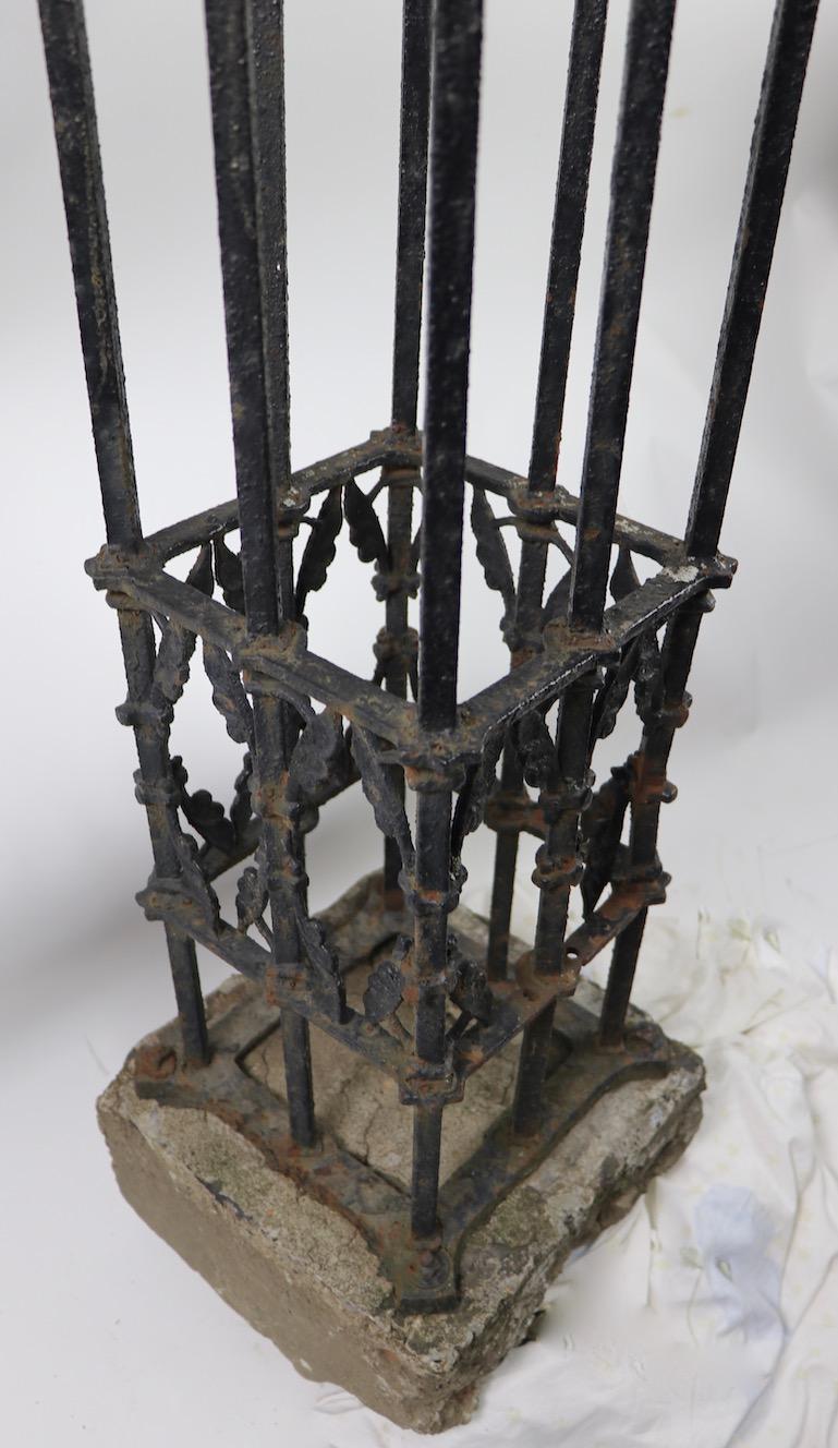  Victorian Aesthetic Movement Cast Iron Fence Post 2