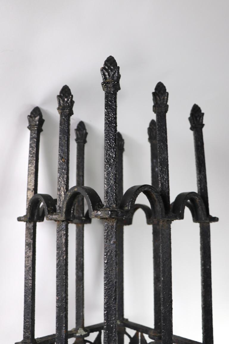  Victorian Aesthetic Movement Cast Iron Fence Post 3