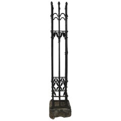 Antique  Victorian Aesthetic Movement Cast Iron Fence Post
