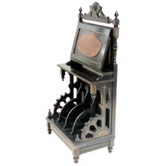 Victorian Aesthetic Movement Ebonized Canterbury Sheet Music Stand