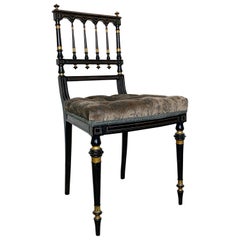 Victorian Aesthetic Movement Ebonized Chair