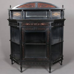 Victorian Aesthetic Movement Kimbel & Cabus School Lacquered Server, circa 1870