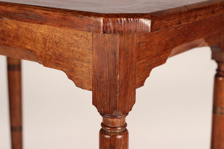 Late 19th Century Victorian Aesthetic Movement Oak Side Table or Occasional Table For Sale
