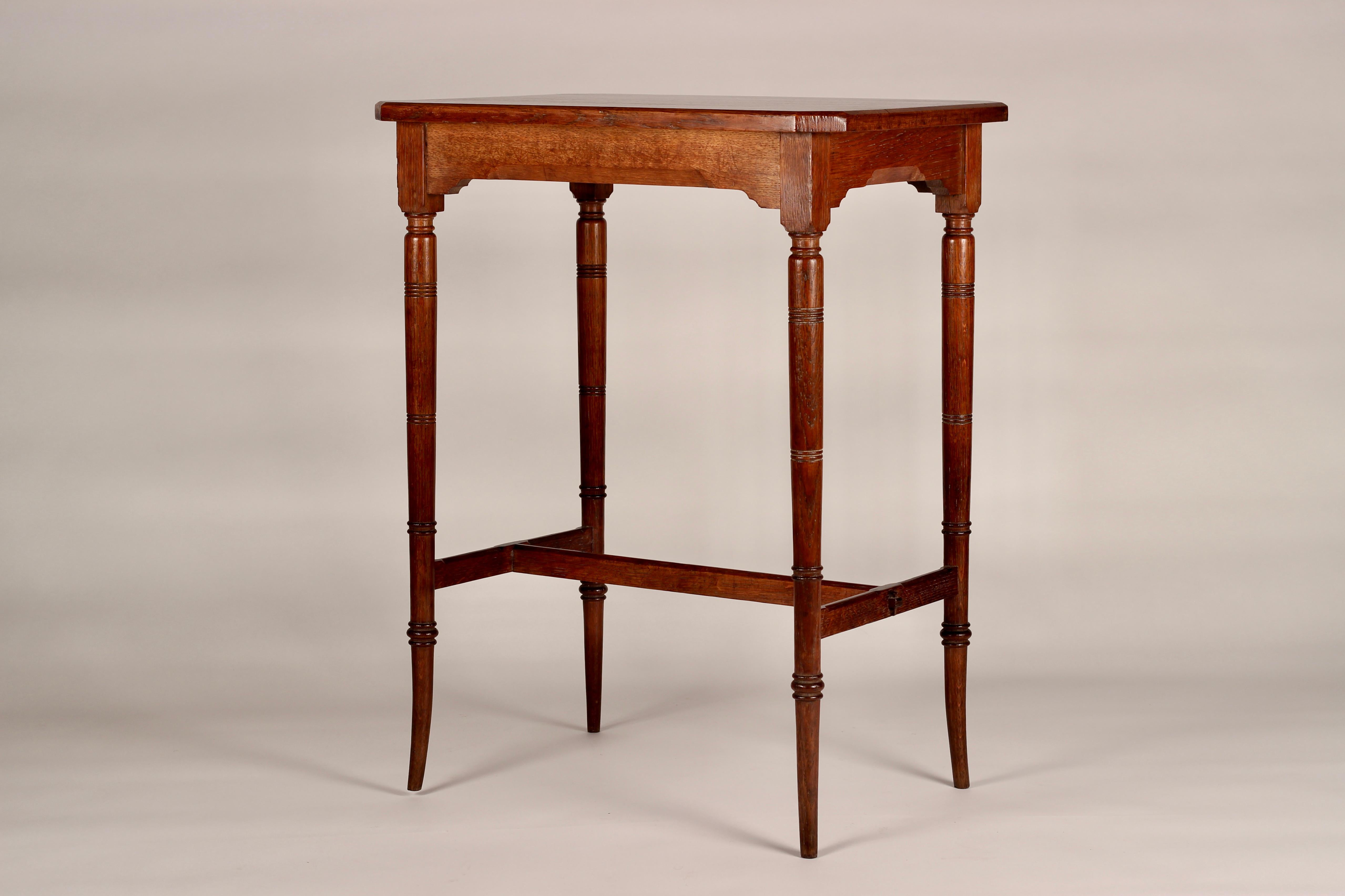 Victorian Aesthetic Movement Oak Side Table or Occasional Table 1