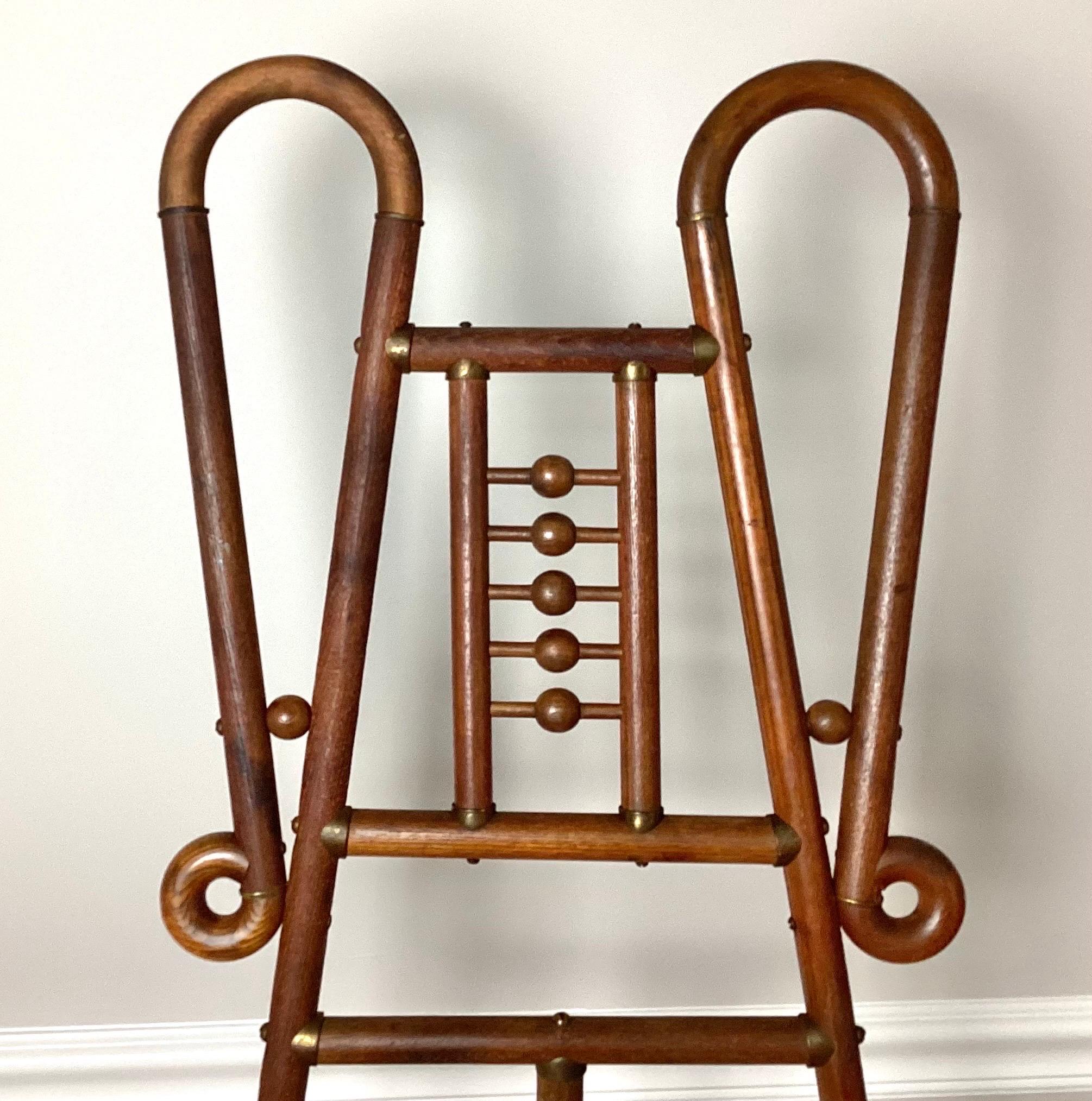 Victorian Aesthetic Movement Style Bentwood Art Easel For Sale 2