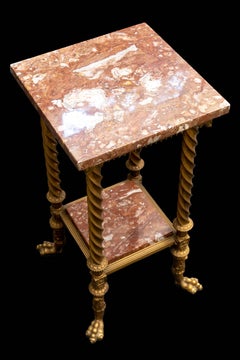 Victorian Aesthetic Plant Stand W/ Marble Top