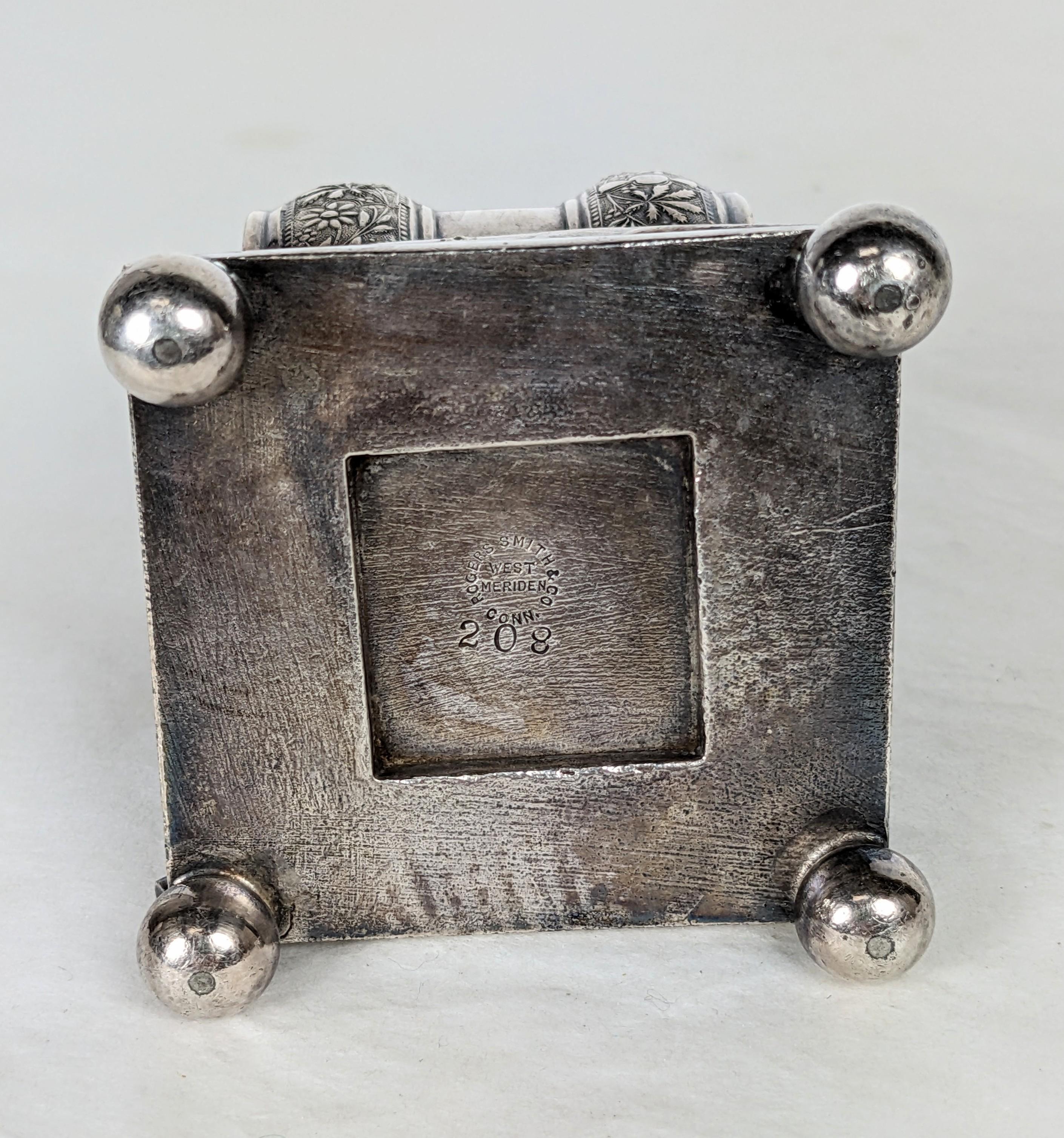 Silver Plate Victorian Aesthetic Silverplate Napkin Ring For Sale