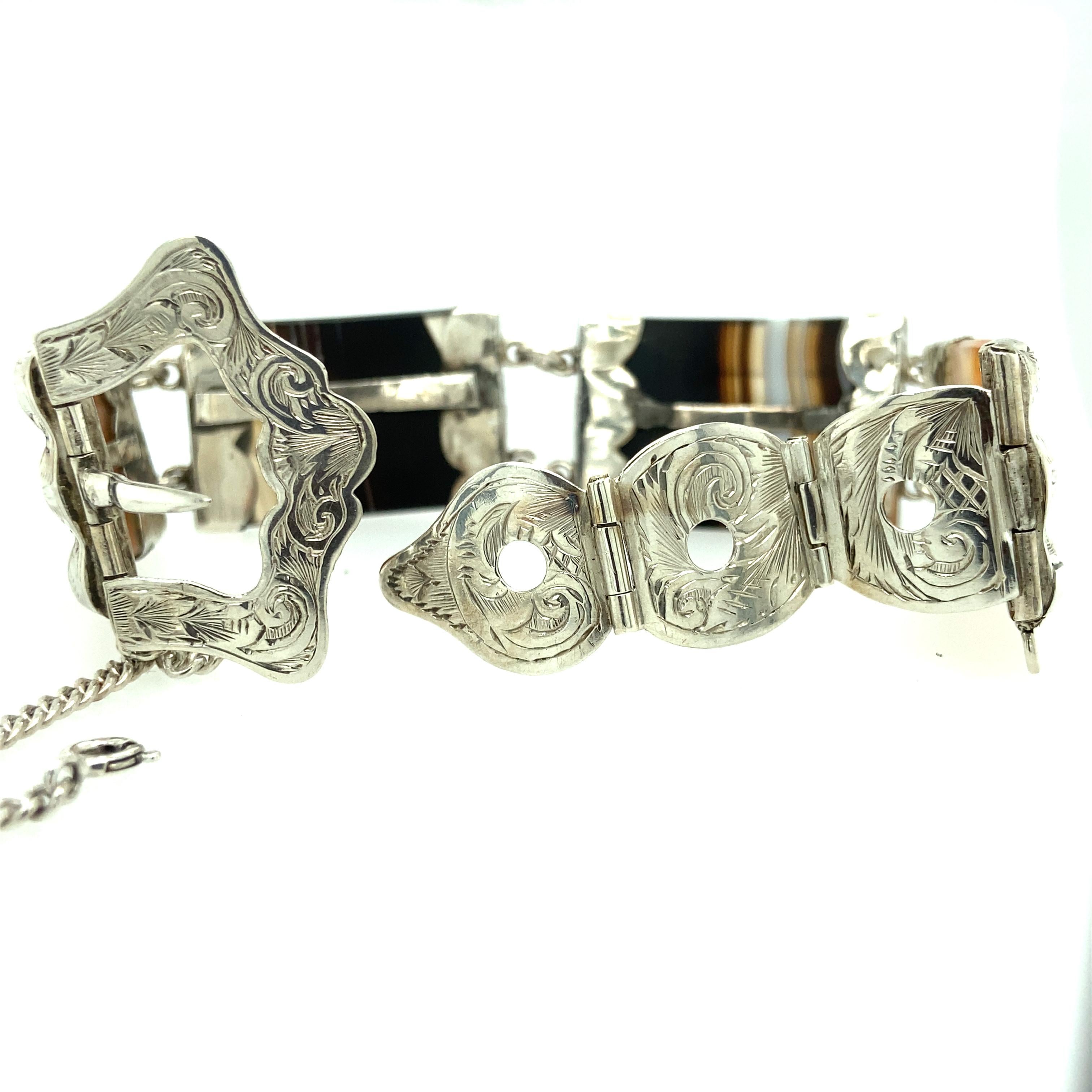 Victorian Agate Belt Bracelet 1