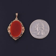 Victorian Agate Locket of 10k Gold