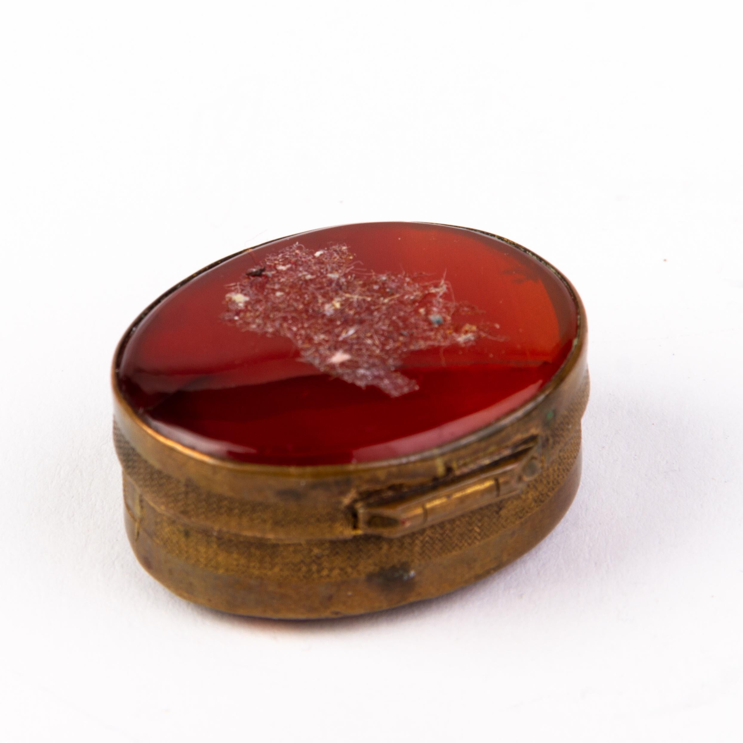 19th Century Victorian Agate Pill or Snuff Box  For Sale