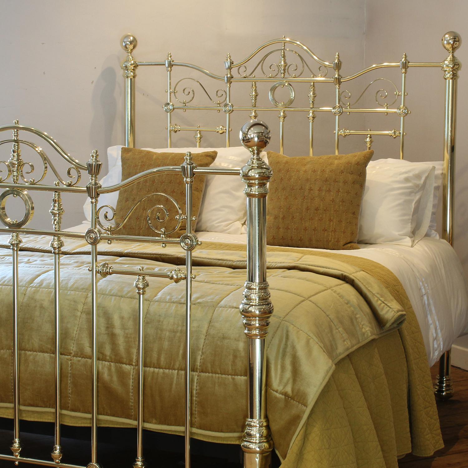 king size brass bed