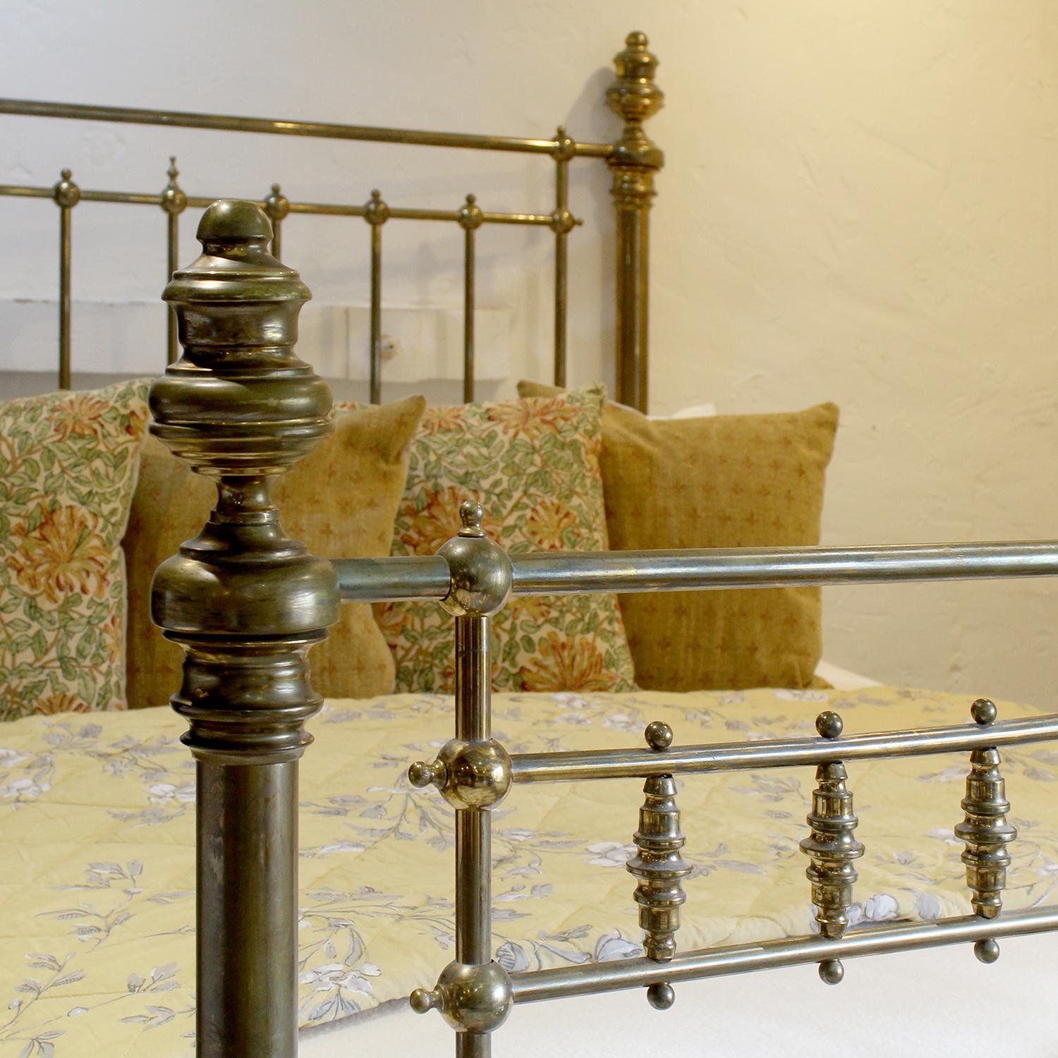 antique brass king size bed frame