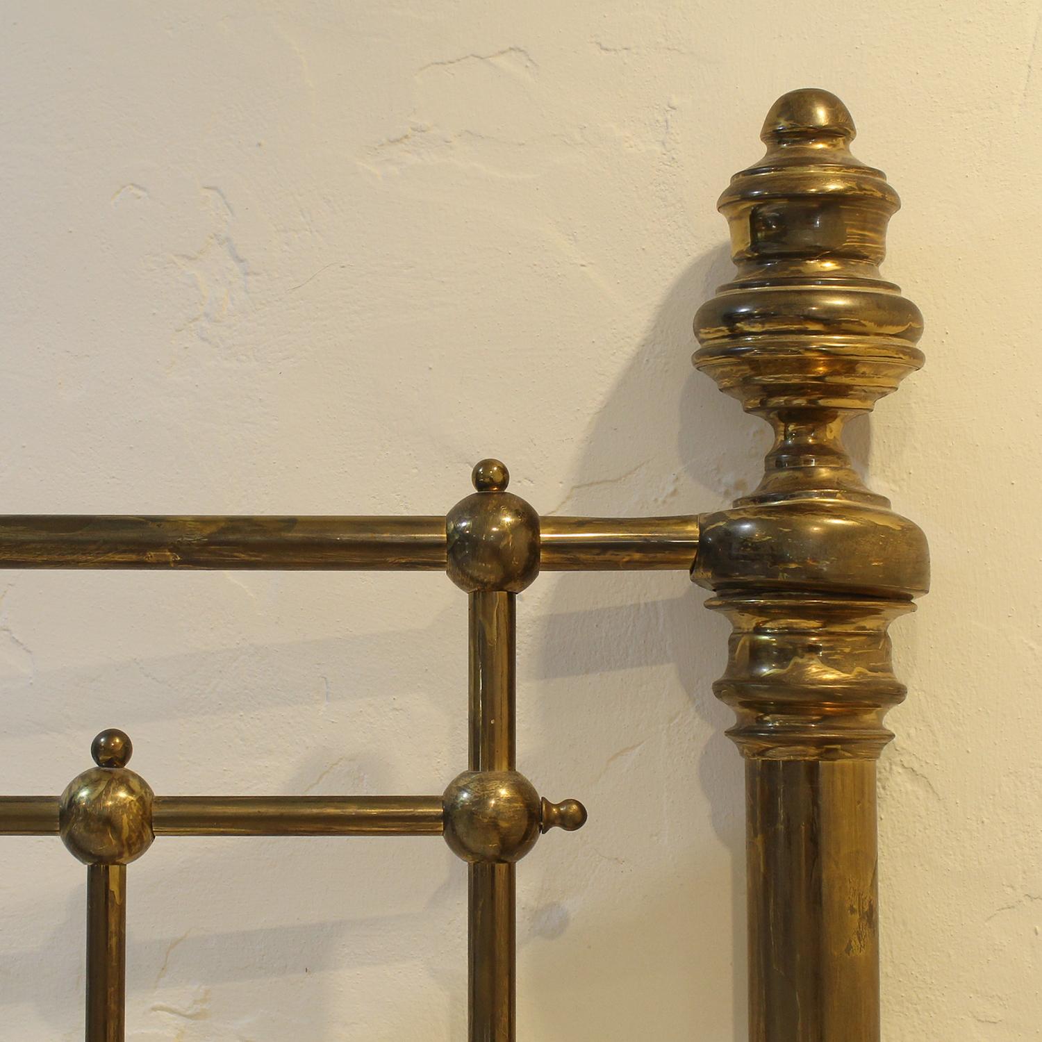 Victorian All Brass Antique Bed MK288 In Good Condition In Wrexham, GB