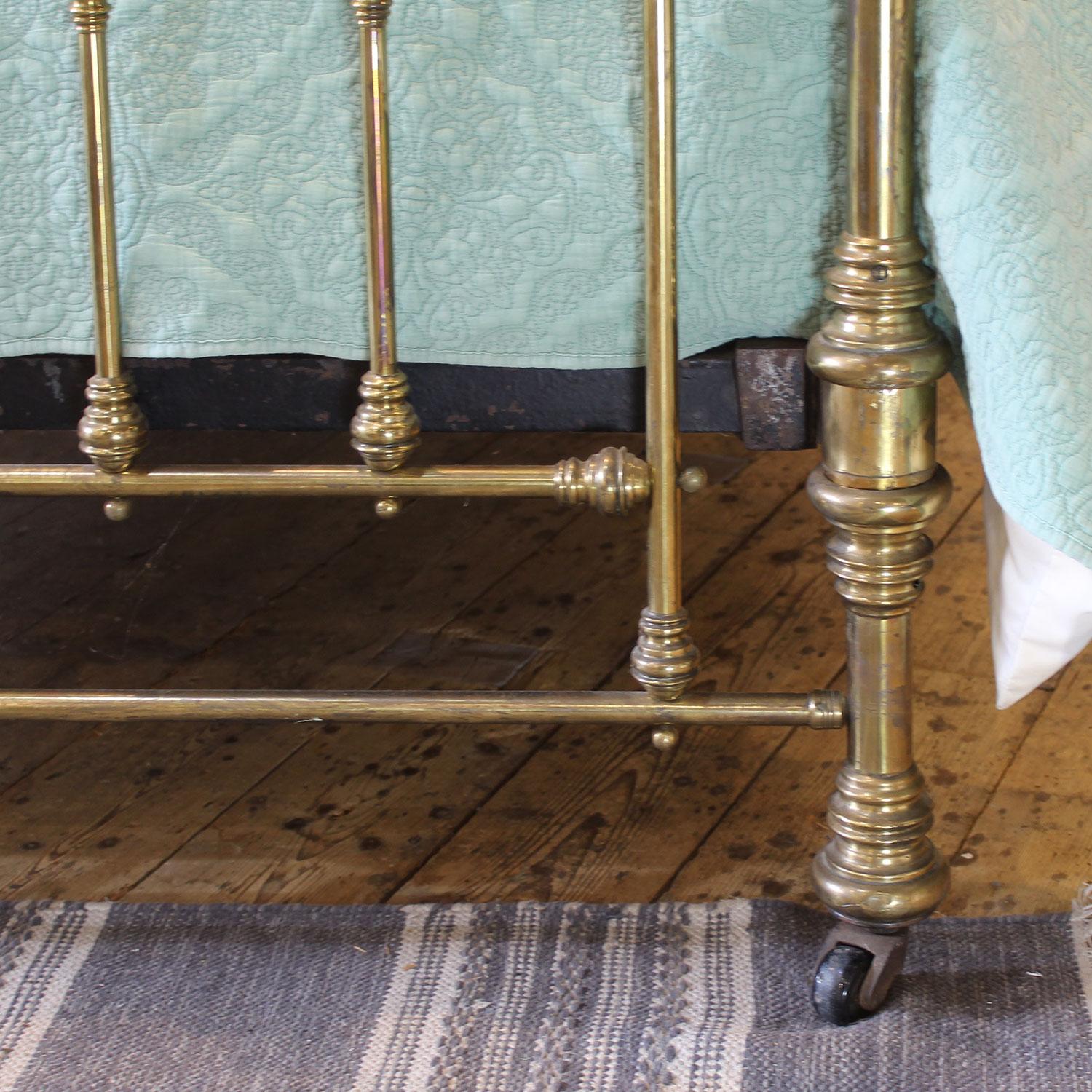 19th Century Victorian All Brass Antique Bed MK302