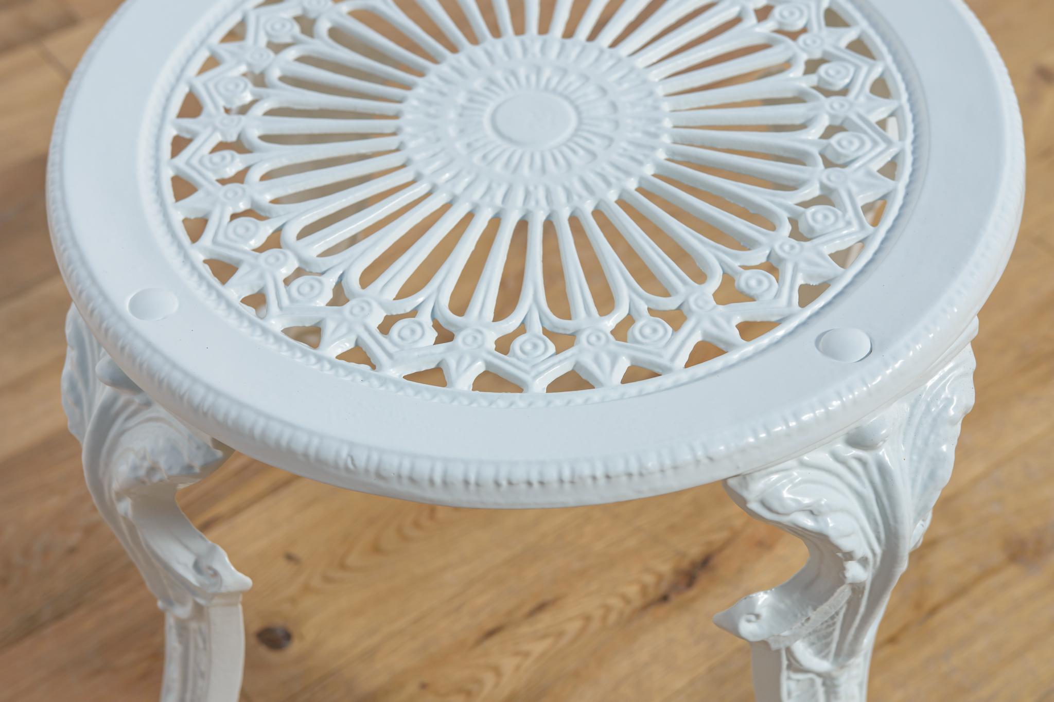 Victorian Aluminum Garden Chairs, United Knigdom, 1950s, Set of 6 For Sale 11