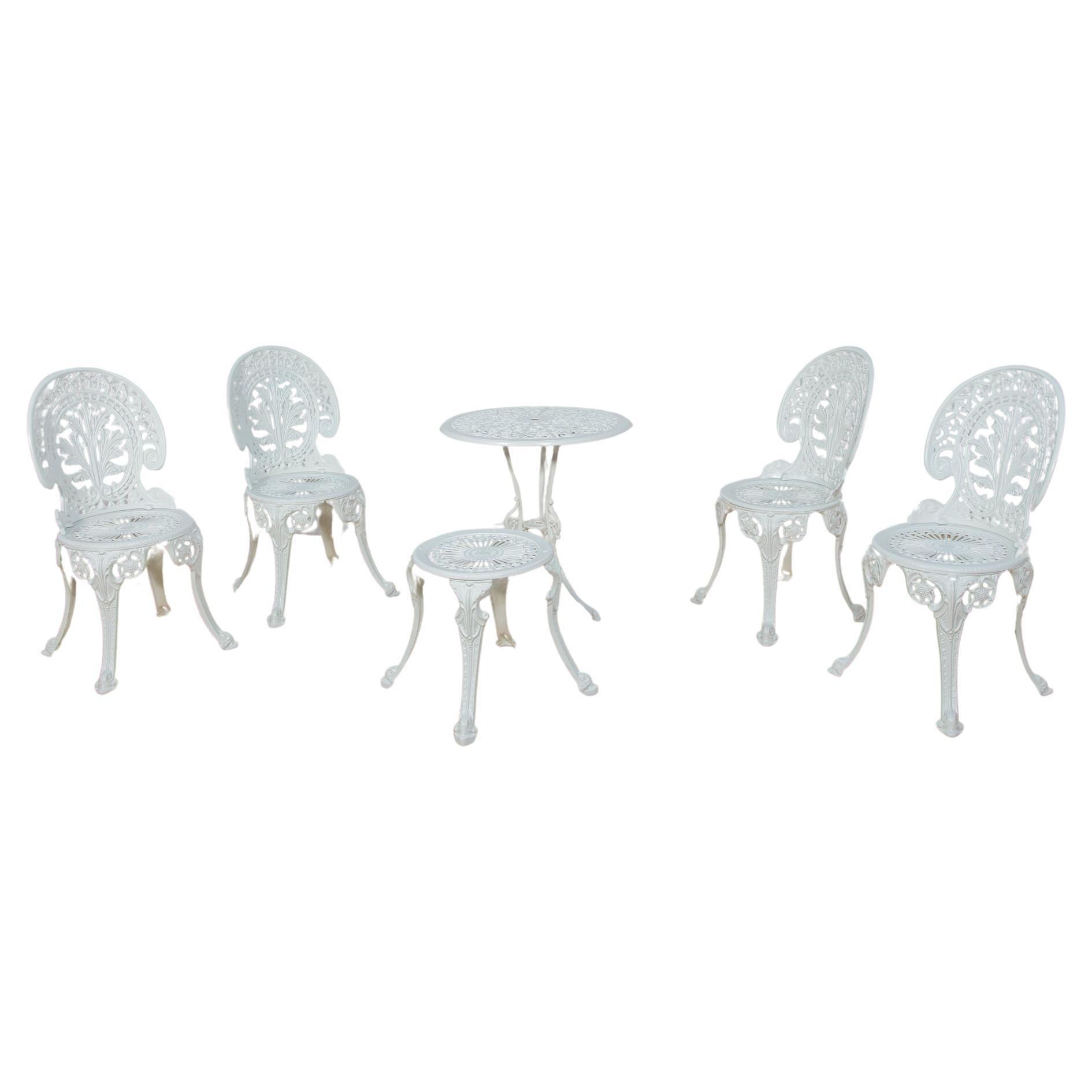 Viktorianische Gartenstühle aus Aluminium, United Knigdom, 1950er Jahre, 6er-Set