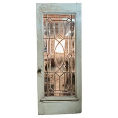 Victorian American Cut Glass Door 32" x 78"