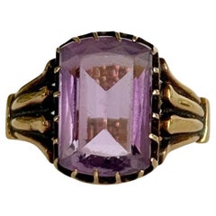 Victorian Amethyst and 18 Carat Gold Cocktail Ring