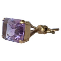 Victorian Amethyst and 9 Carat Gold Fob