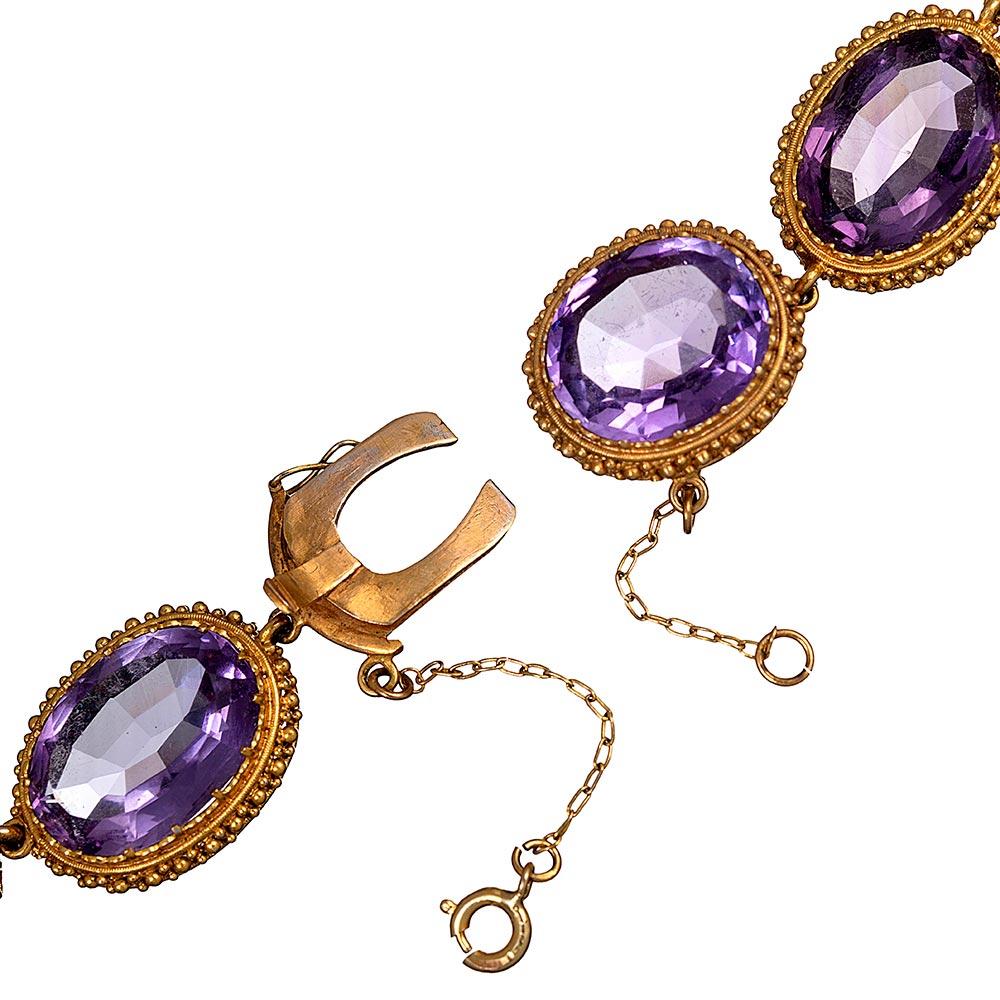Victorian Amethyst Collar In Good Condition In Carmel-by-the-Sea, CA